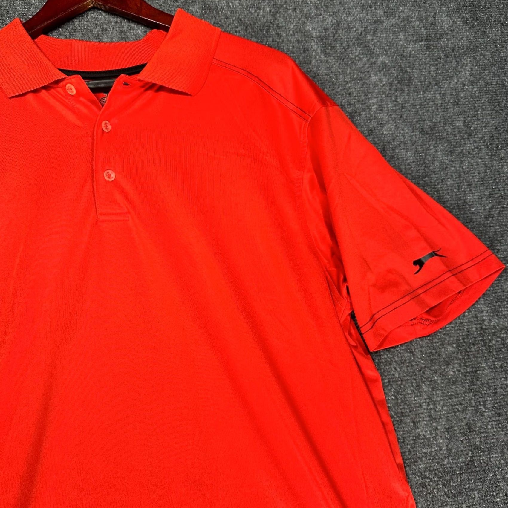 Vintage Slazenger Polo Shirt Mens L Red Stretch Short Sleeve Logo Size US L / EU 52-54 / 3 - 4 Thumbnail