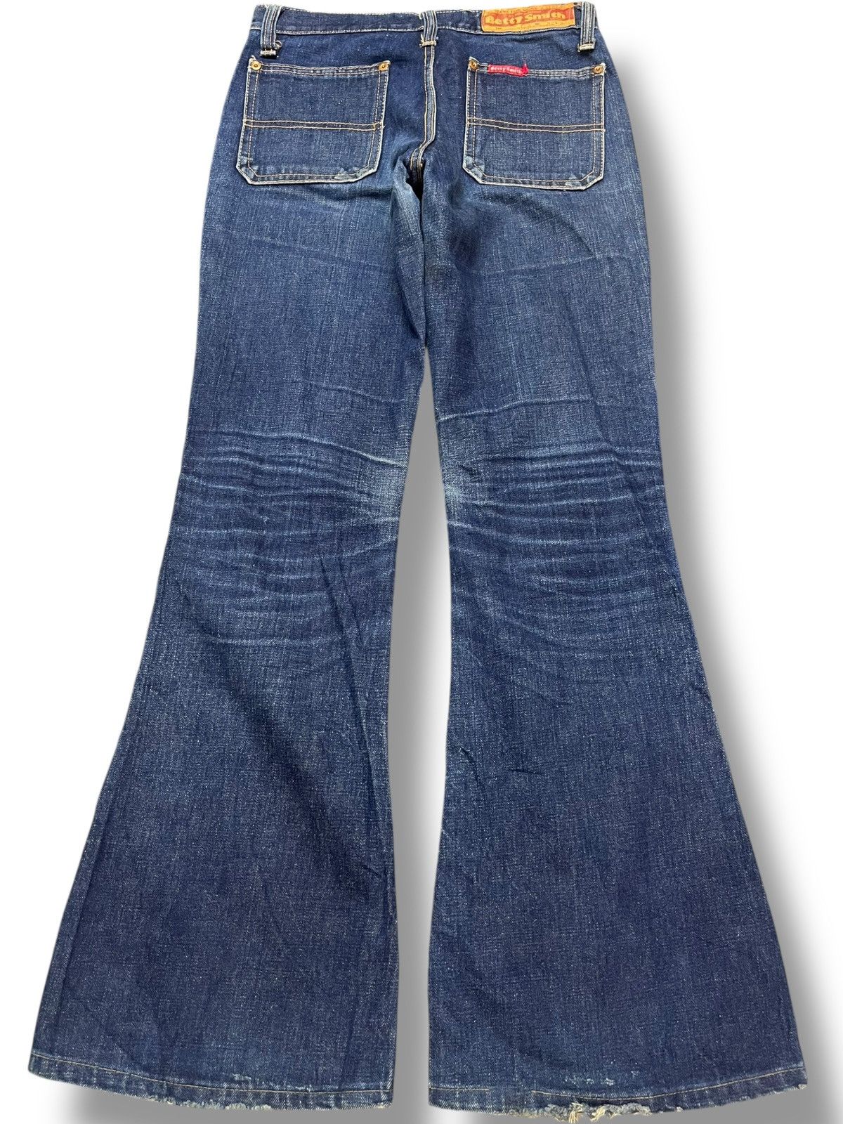 Japanese Brand Vintagw Betty Smith Flare Bell Bottom ButtonFly Denim Size US 29 - 5 Thumbnail
