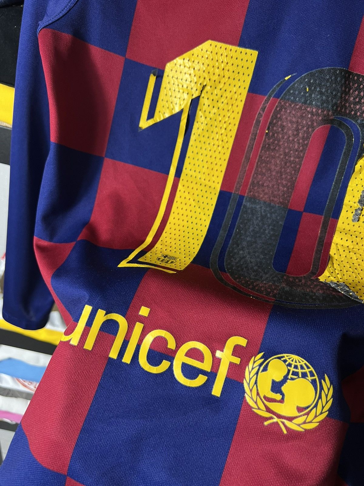 Nike ⚽️🔴🔵 Messi 10 FC Barcelona NIKE Jersey Long Sleeve Dri-Fit Size US S / EU 44-46 / 1 - 21 Thumbnail