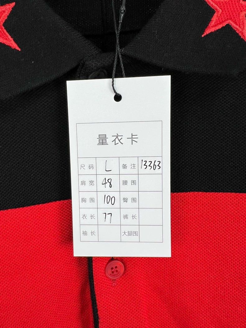 Givenchy Givenchy Black and Red Embroidered Five-Star Short Sleeve Size US L / EU 52-54 / 3 - 5 Thumbnail