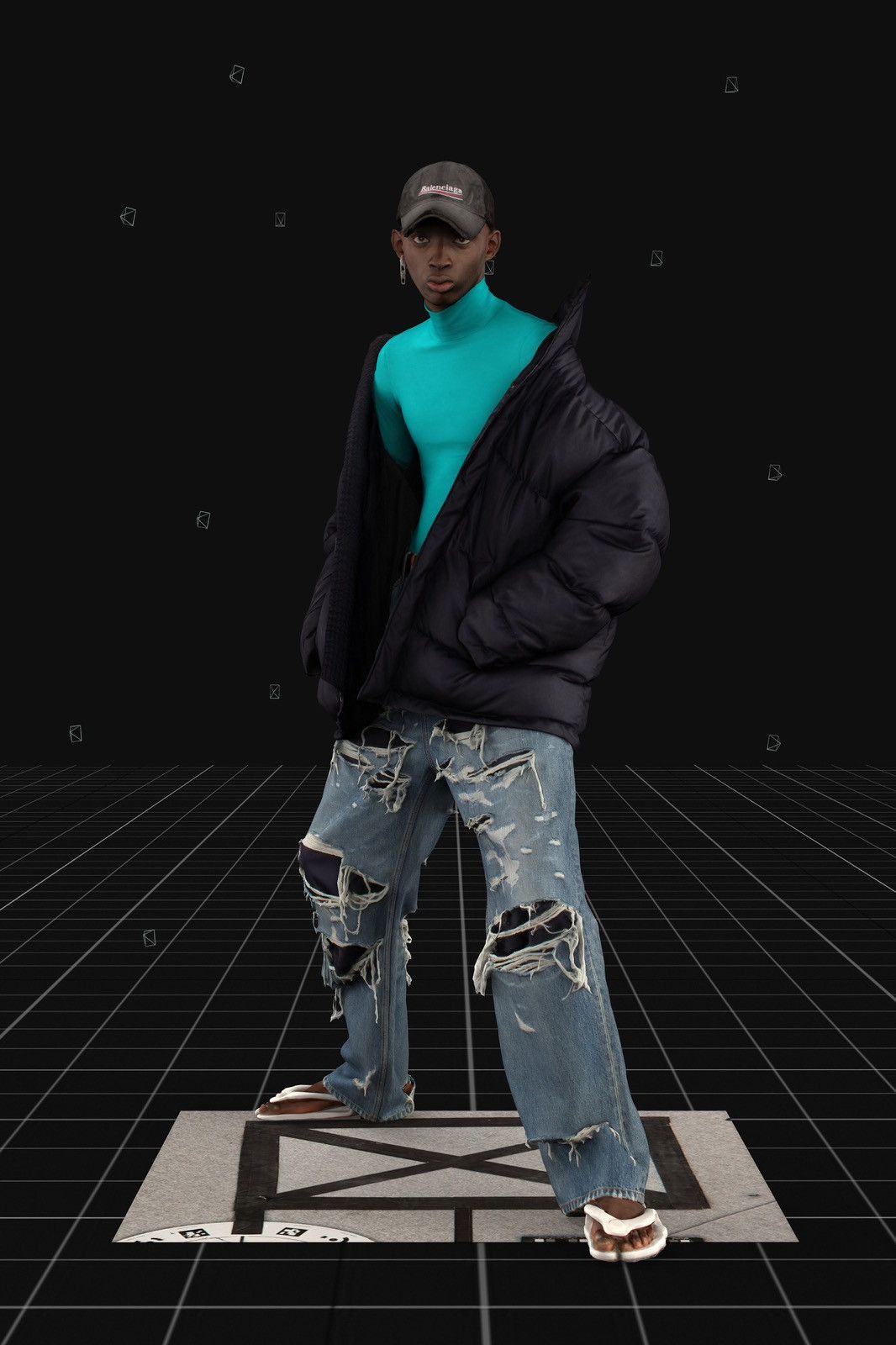 Balenciaga Balenciaga Fall 22 Destroyed Denim Size US 30 / EU 46 - 2 Thumbnail