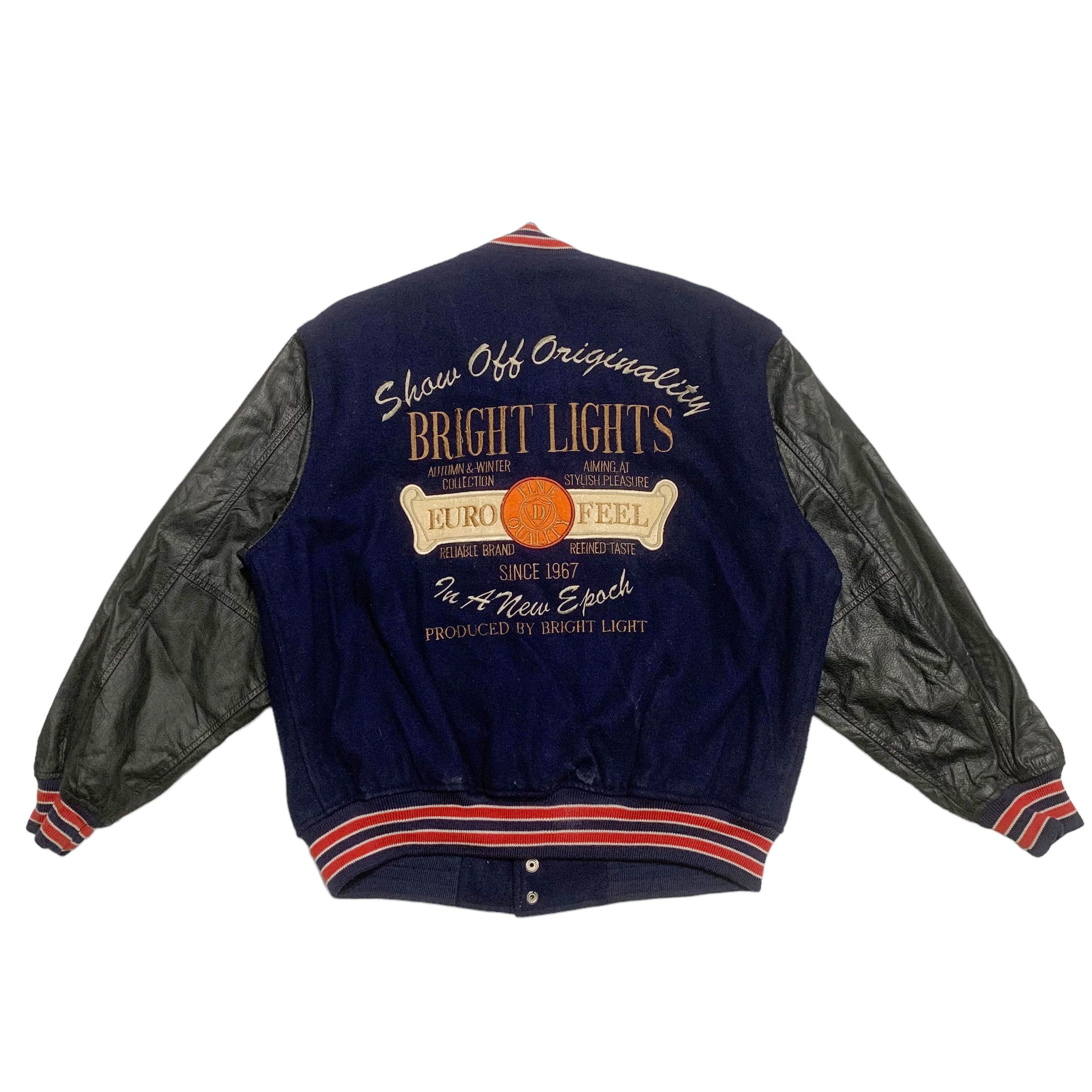 Japanese Brand Vintage Japanese Brand Bright Light Varsity Jacket Size US M / EU 48-50 / 2 - 1 Thumbnail