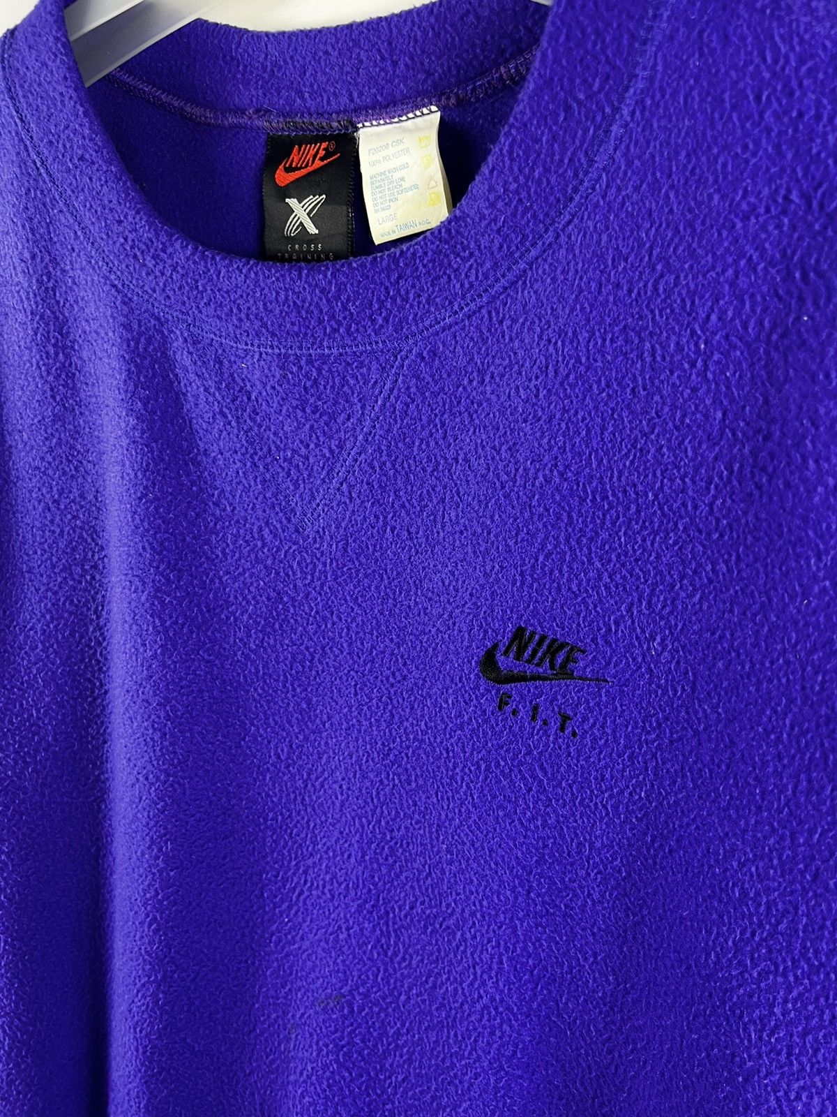 Nike 🔥 Vintage 90's Nike X Cross Training fleece Sweatshirt - L Size US L / EU 52-54 / 3 - 4 Thumbnail