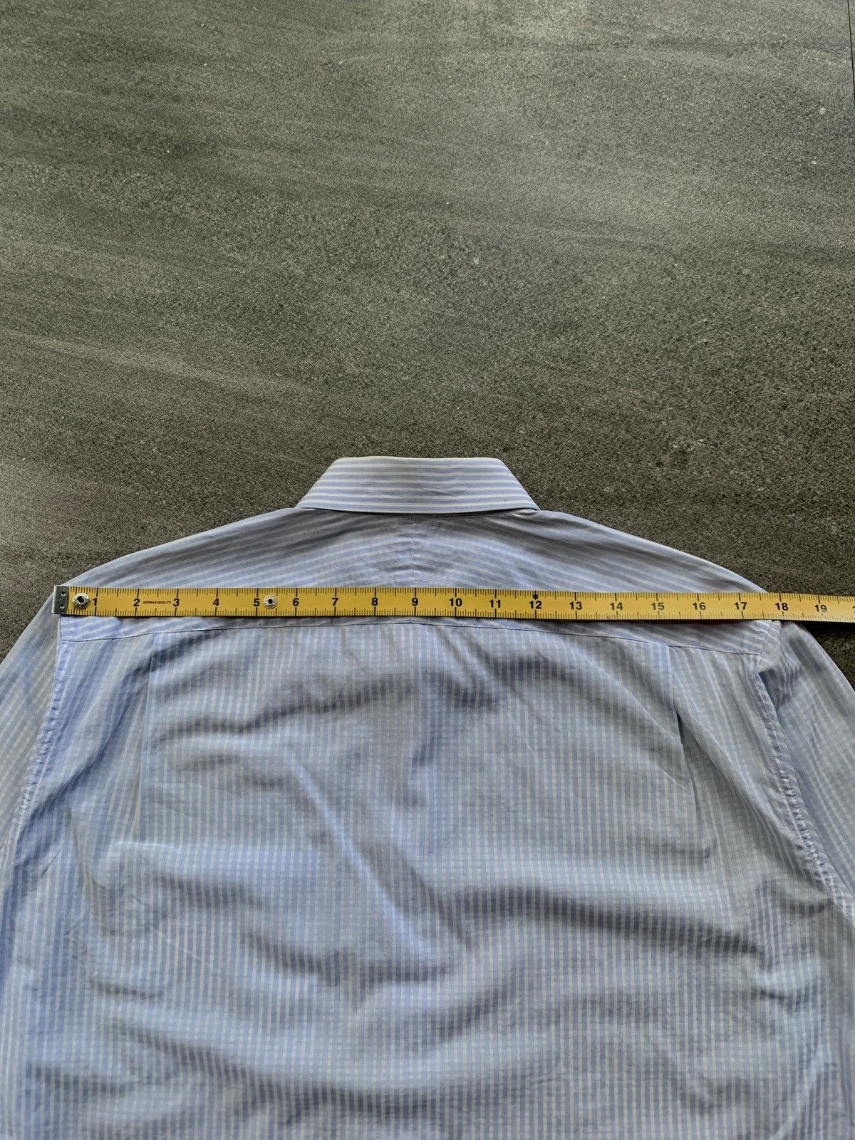 Hermes FREE TAX! 2000s Striped Light Cotton Shirt Size US L / EU 52-54 / 3 - 12 Thumbnail