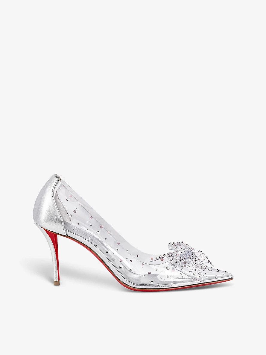 Christian Louboutin o1s1wg110225 Jelly Strass 80MM in Silver Size US 6 / IT 36 - 2 Thumbnail