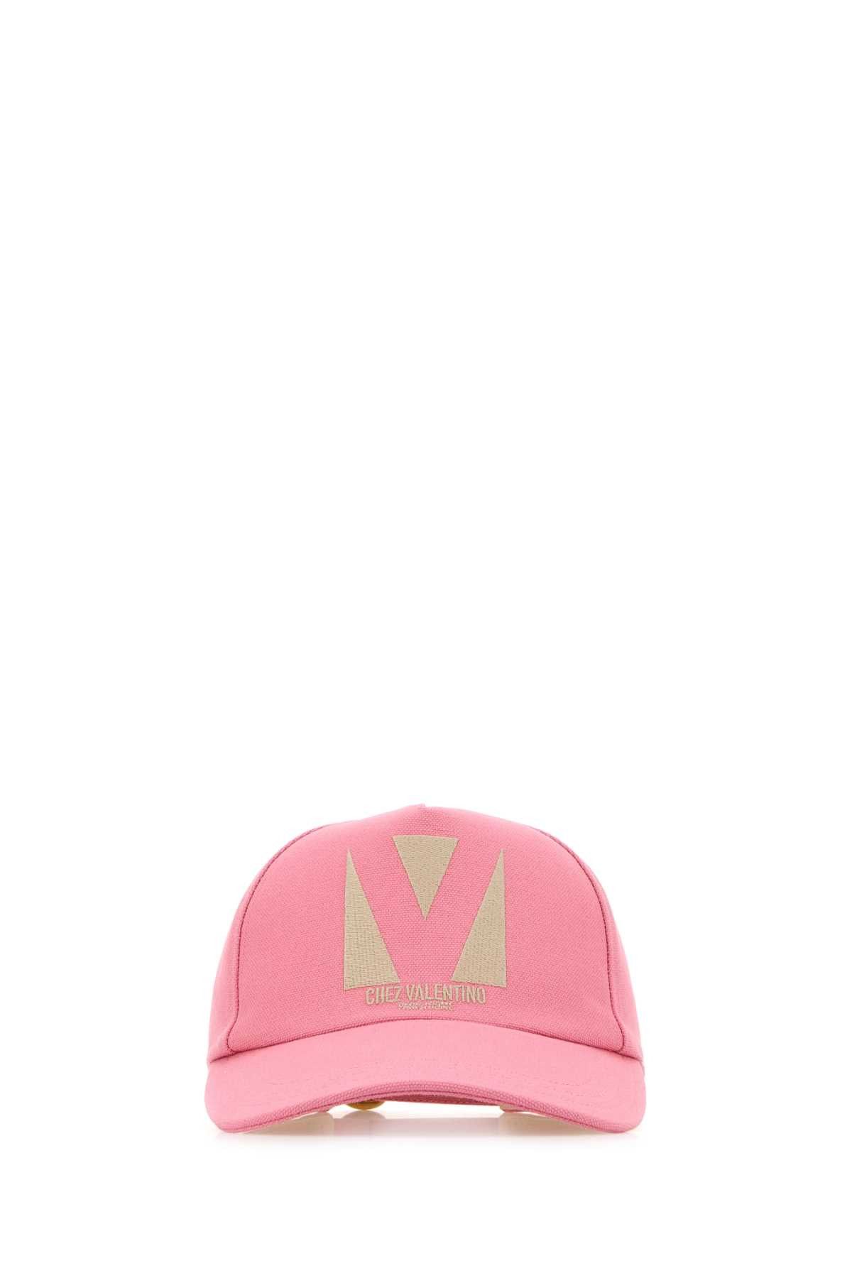 Pink Cotton Baseball Cap