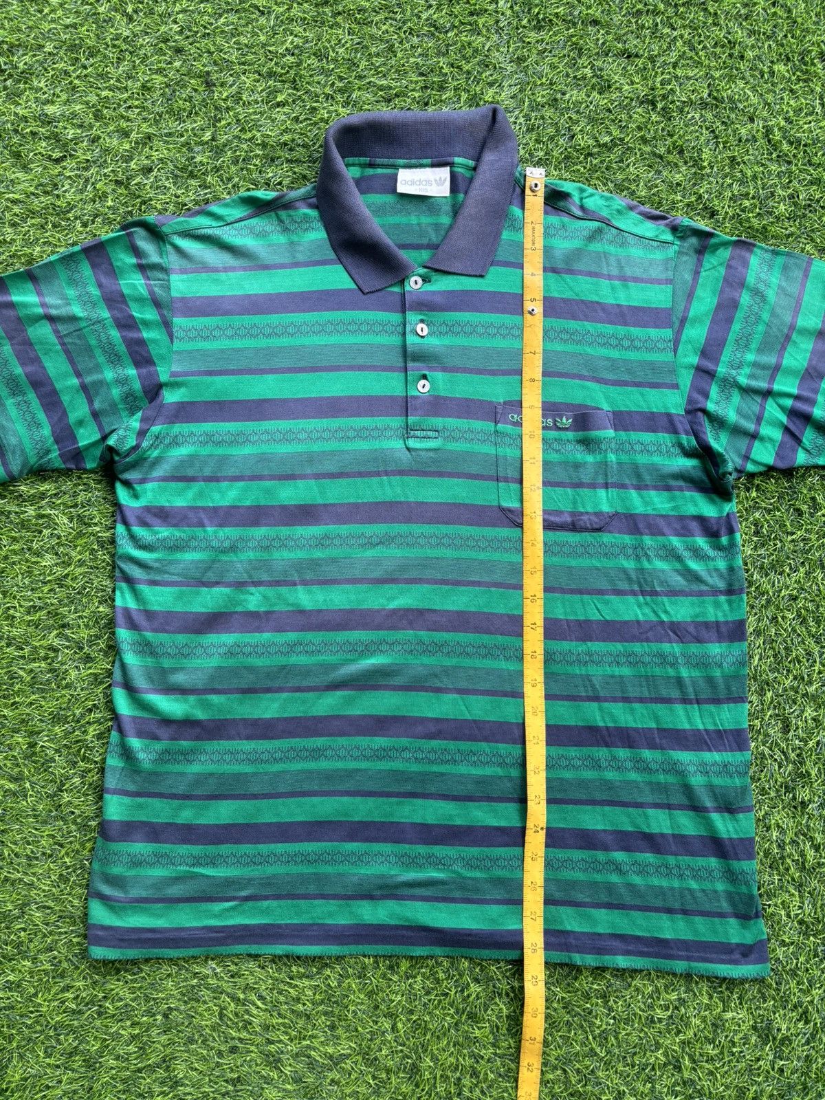 Adidas Vintage Adidas Stripe Pocket Shirt Size US L / EU 52-54 / 3 - 8 Thumbnail