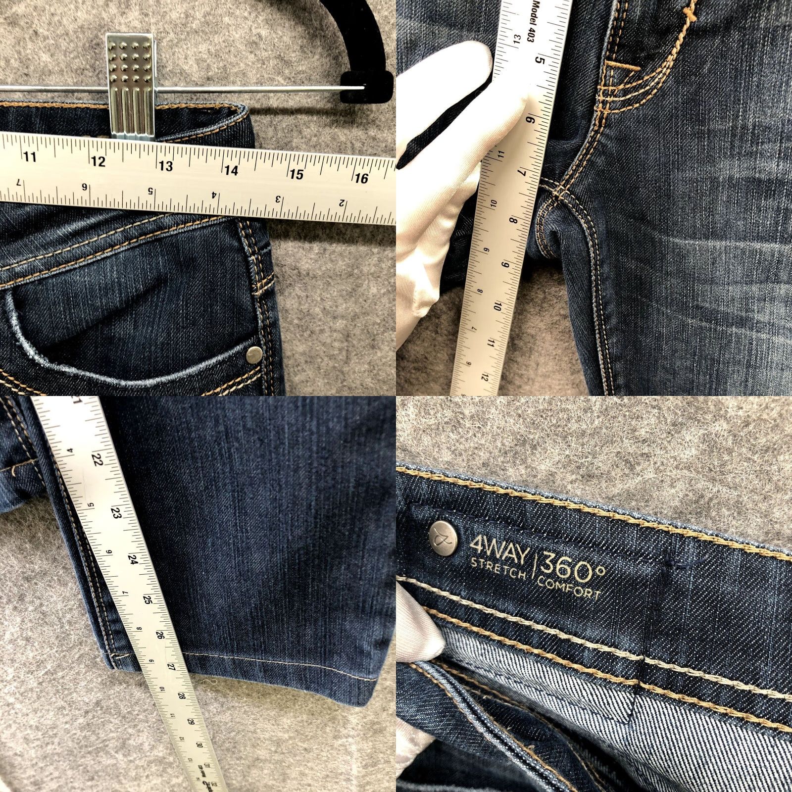 DL1961 DL1961 Lindsey Slim Straight Jeans Womens 27 Blue Low Rise 4way Stretch Denim Jeans Slim Straight Womens 27 Blue DL1961 Jeans Size 27" / US 4 / IT 40 - 8 Thumbnail