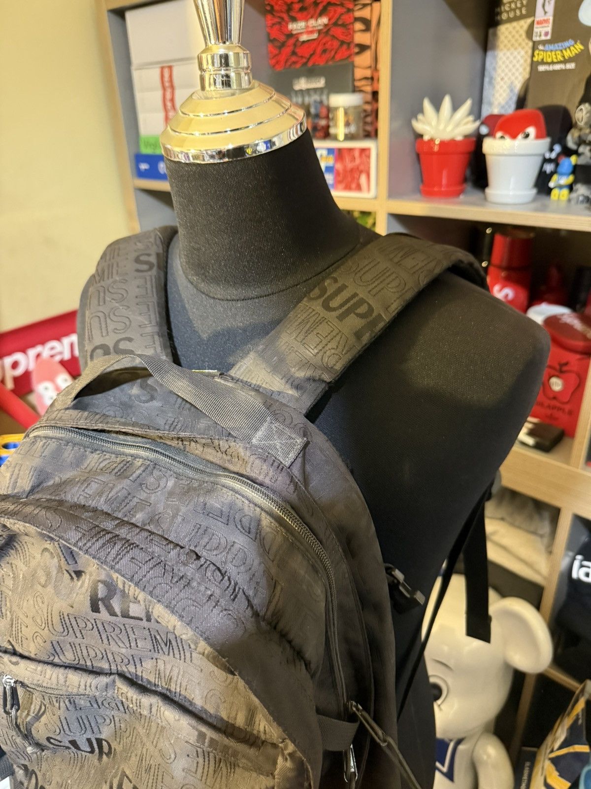 Supreme Supreme Black Backpack SS19 Size ONE SIZE - 3 Thumbnail