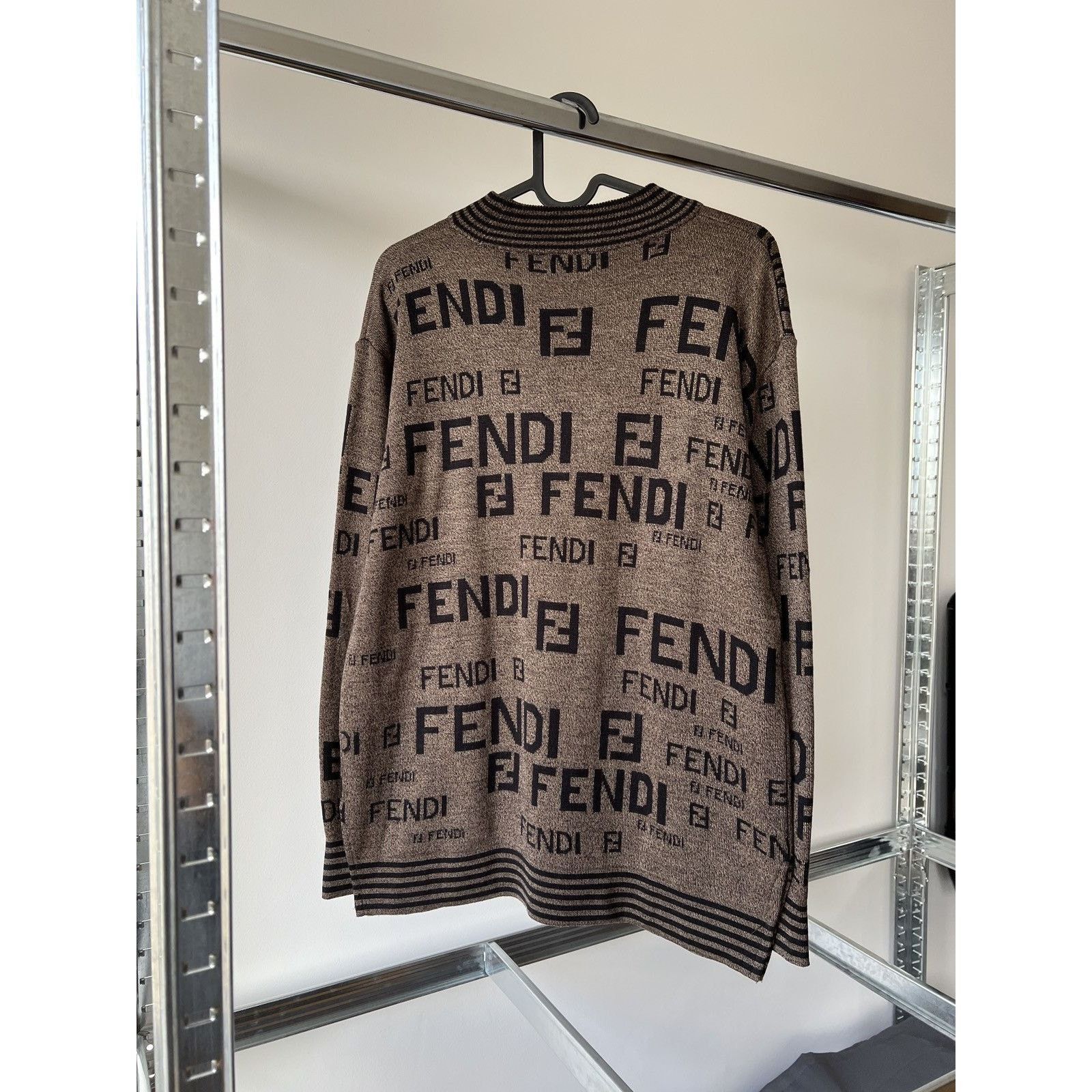 Fendi Fendi zucca ff monogram vintage wool sweater Size US S / EU 44-46 / 1 - 4 Thumbnail
