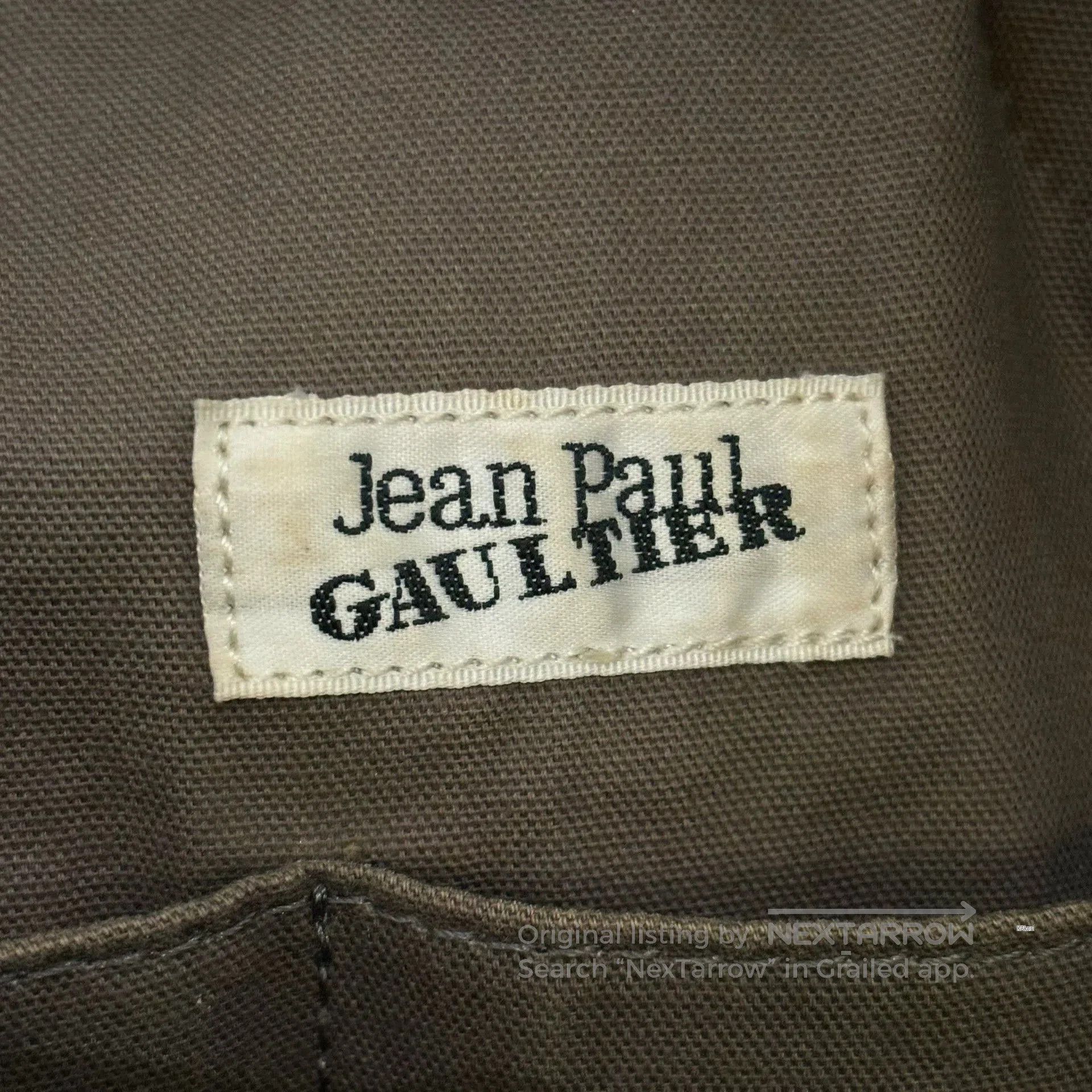 Jean Paul Gaultier Black & White Embroidered Tote Bag. Size ONE SIZE - 4 Thumbnail