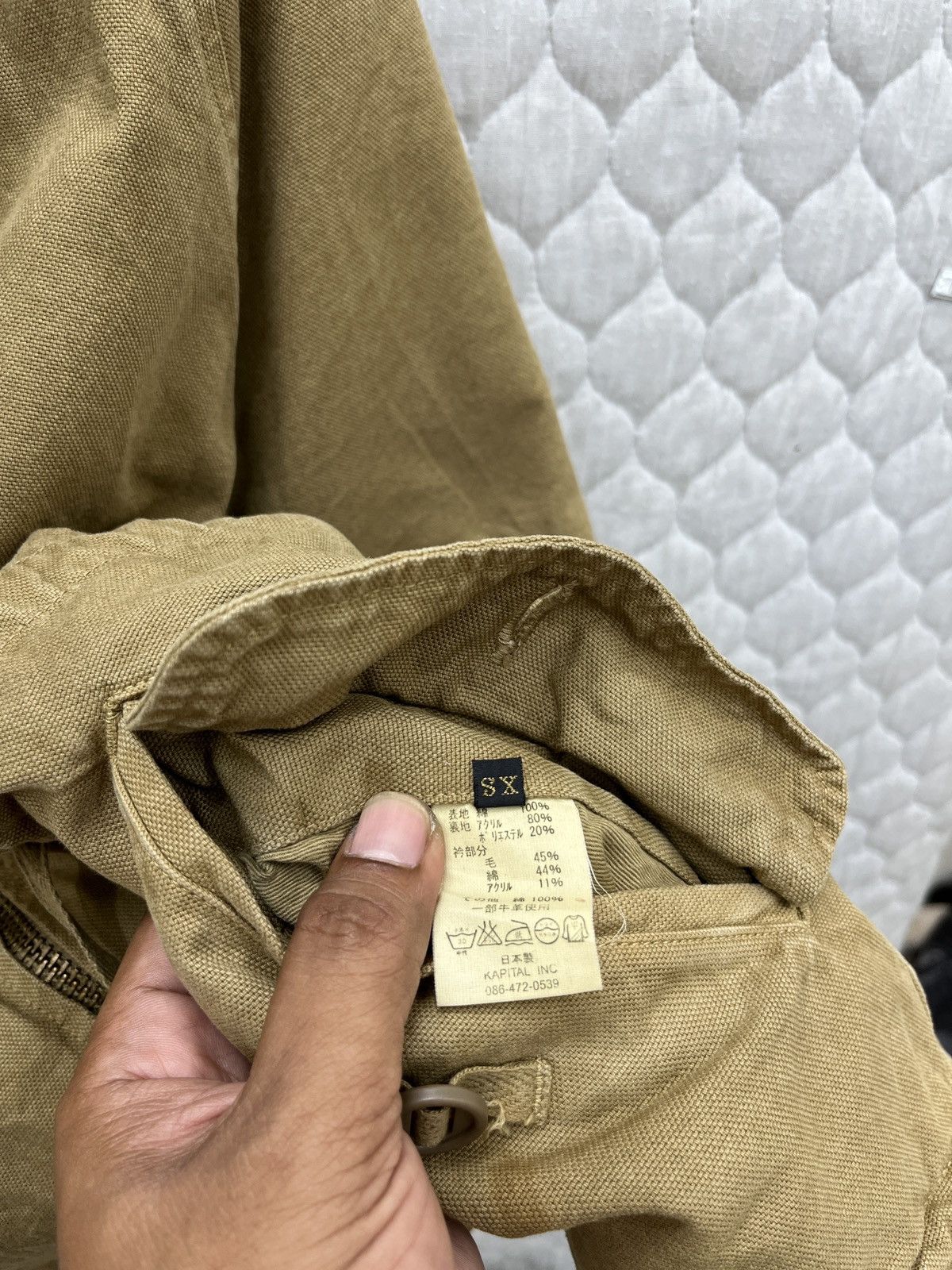 Kapital Kountry 🔥🔥🔥ARCHIVE VINTAGE KAPITAL MILITARY CROPPED FUR LINED PARKA Size US XS / EU 42 / 0 - 11 Thumbnail
