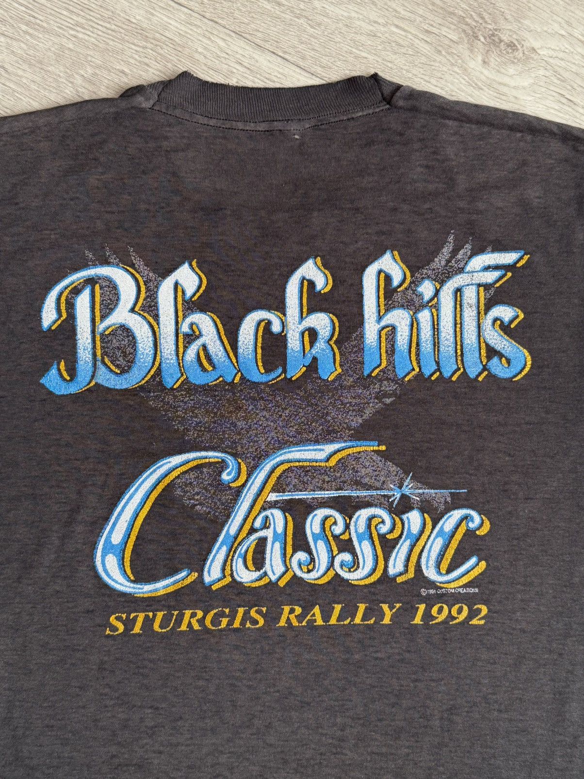 Vintage 🔷Vintage USA Sturgis Rally Black Hills Classic T-shirt 1991🔷 Size US L / EU 52-54 / 3 - 8 Thumbnail