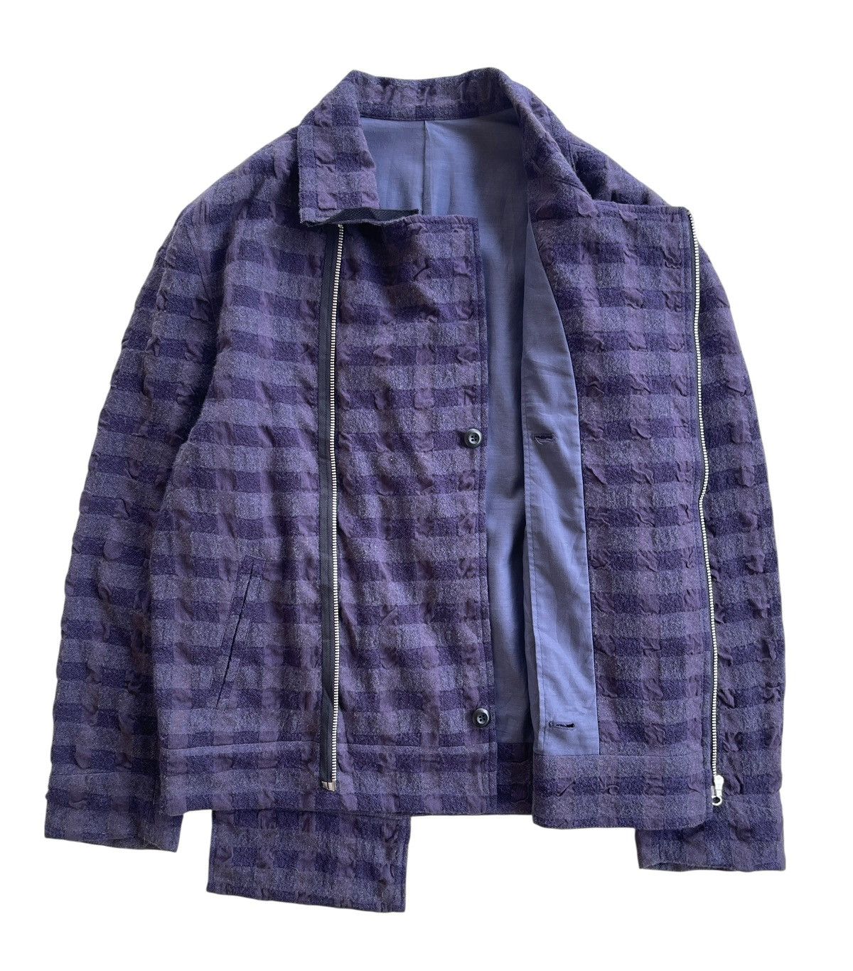 PPFM PPFM Double Collar Cotton Blend Rider Jacket Size US L / EU 52-54 / 3 - 3 Thumbnail