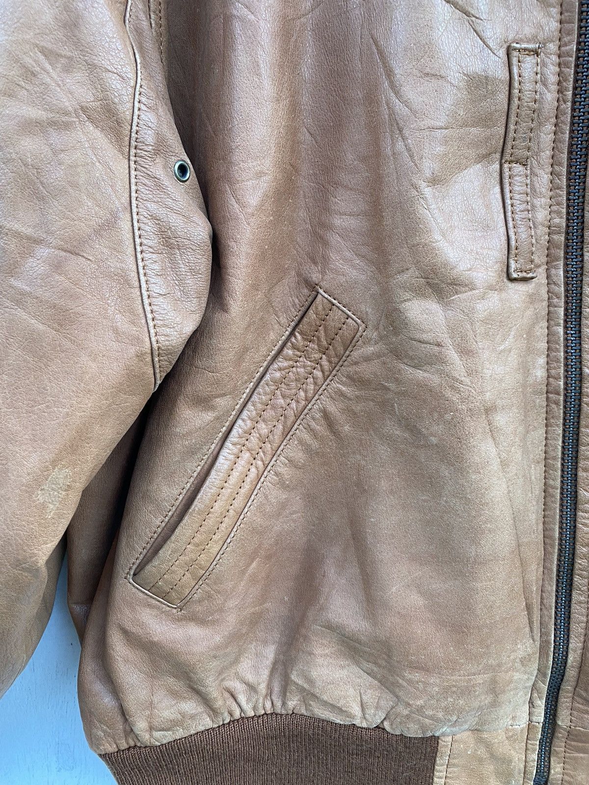 Avirex × Junya Watanabe AVIREX NEW YORK TYPE G-1 SOFT LEATHER JACKET WITH FUR Size US L / EU 52-54 / 3 - 7 Thumbnail