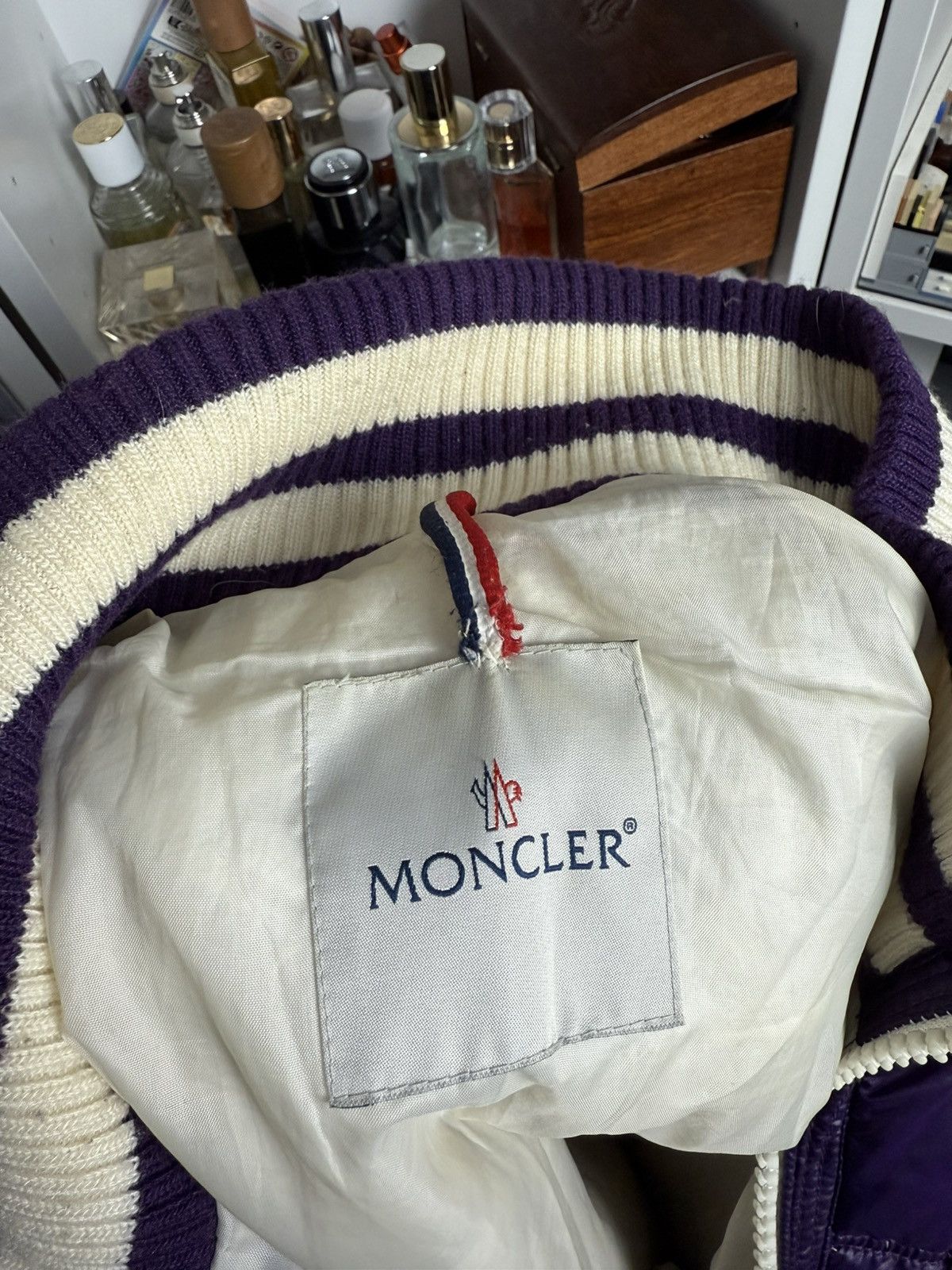 Designer × Moncler Moncler down puffer big logo jacket 4 M designer luxury dril Size US M / EU 48-50 / 2 - 7 Thumbnail