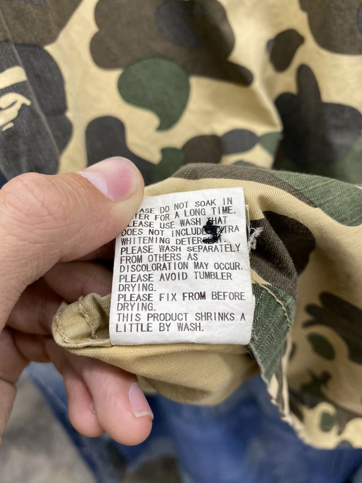 Bape × Vintage 1st bape military camo shirt a s n k a Size US M / EU 48-50 / 2 - 12 Thumbnail