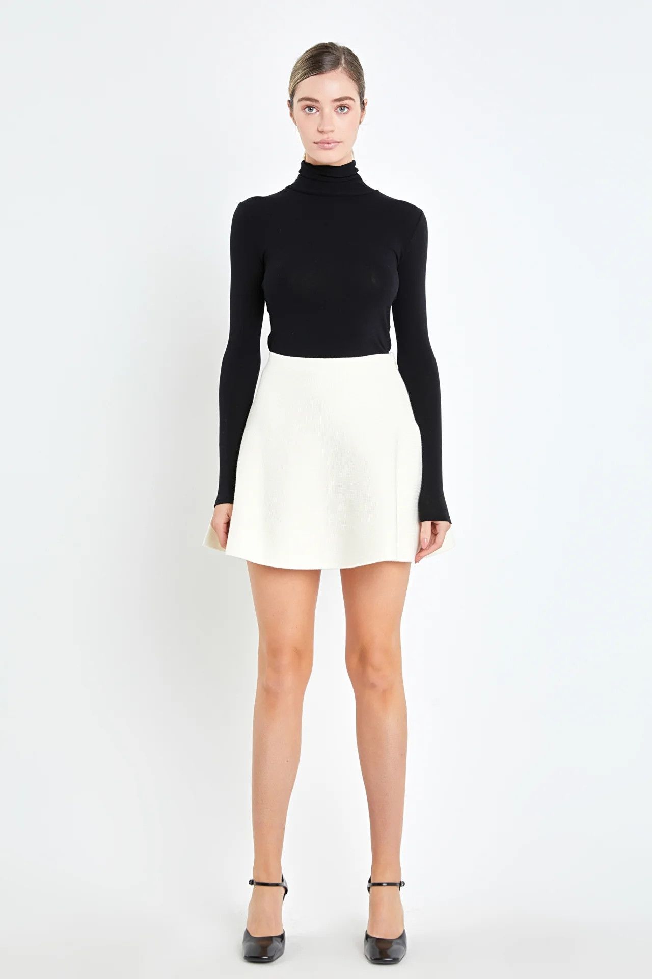 Coperni o1mle1224 Knitted Structured A Line Skirt in Off White Size 26" / US 2 / IT 38 - 1 Thumbnail