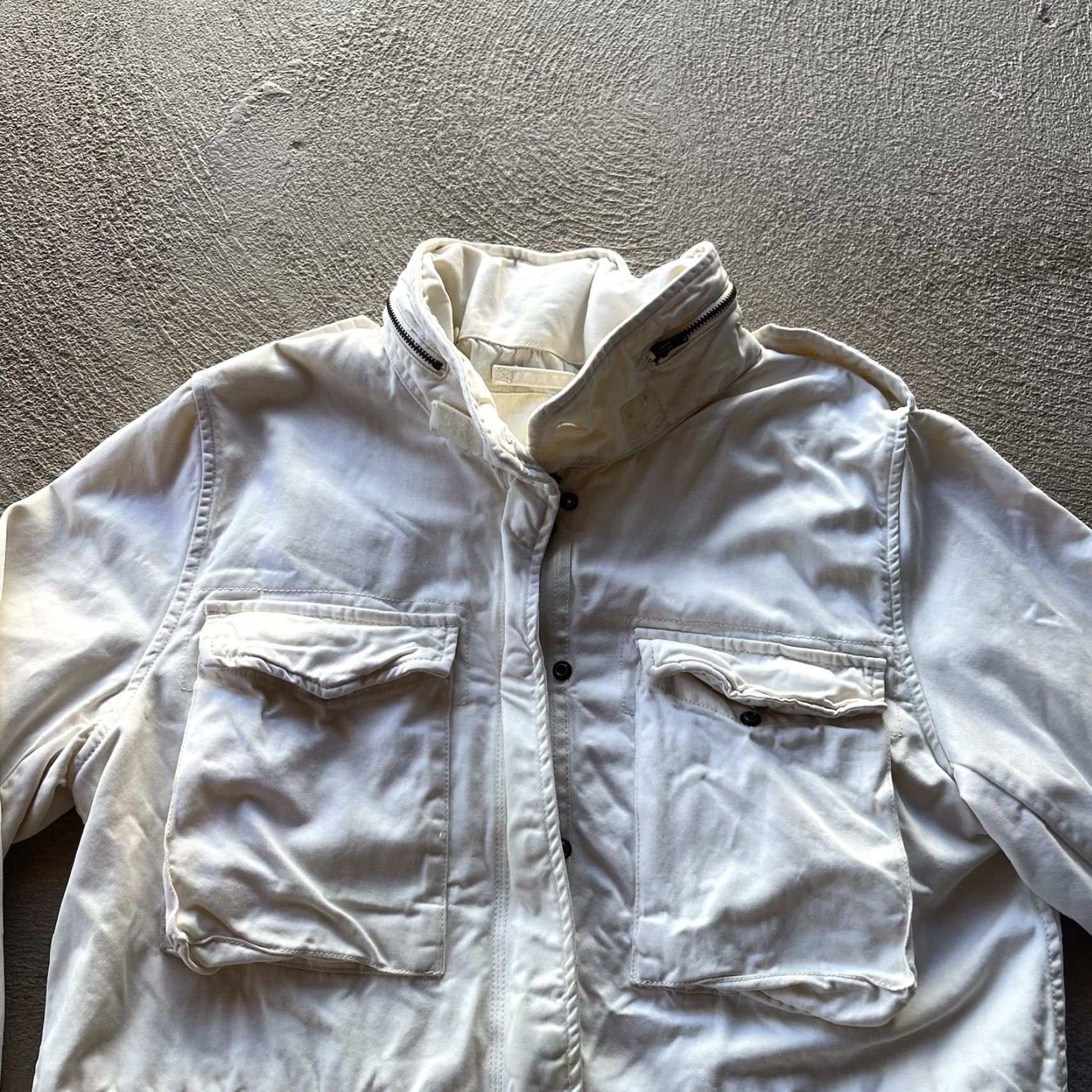 Polo Ralph Lauren Polo Ralph Lauren Jacket Womens Large White Military Zip Up Field Coat Army Classic Size L / US 10 / IT 46 - 2 Thumbnail