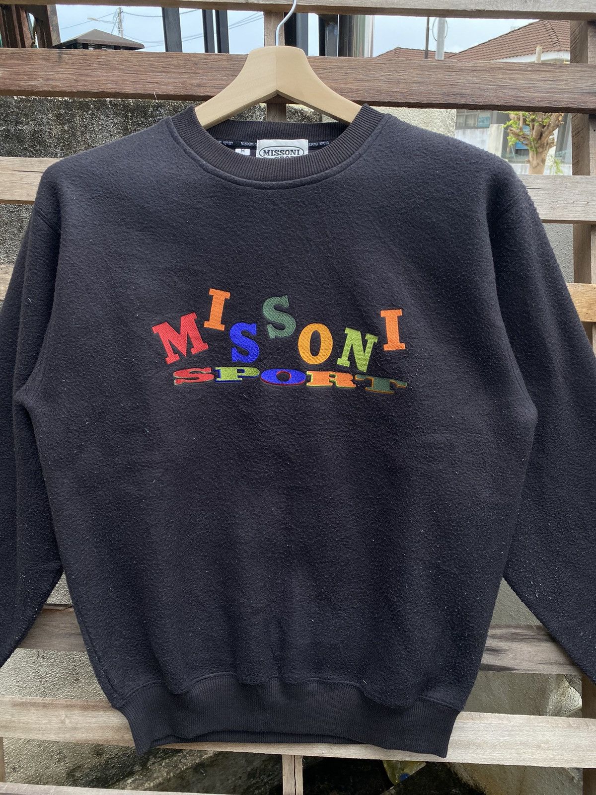 Missoni × Vintage Vintage Missoni Sport Embroidered Logo Sweatshirt Size US M / EU 48-50 / 2 - 3 Thumbnail