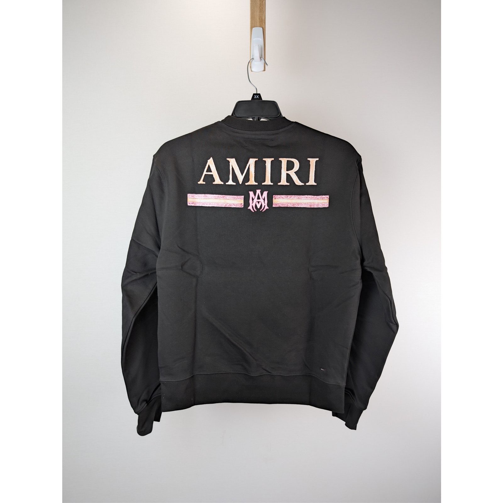Amiri o1rshd1 MA Watercolor Bar Crewneck Sweatshirt in Black M Size US M / EU 48-50 / 2 - 10 Thumbnail
