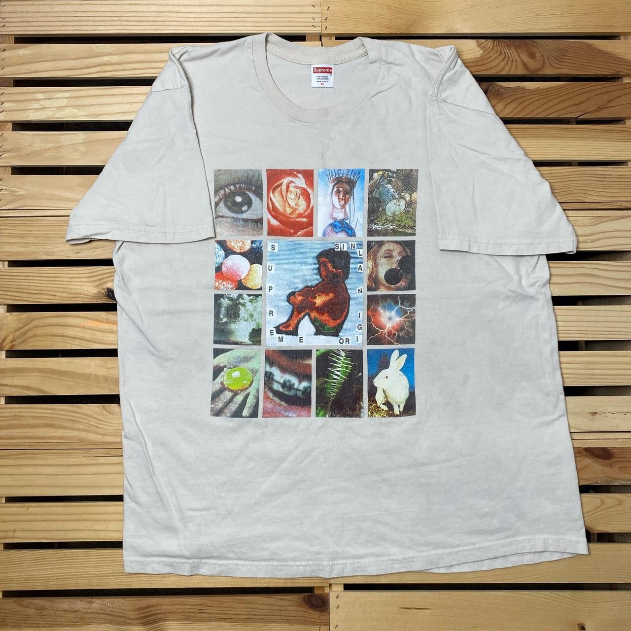 Supreme Supreme Original Sin Beige Skate Streetwear Tee Size XL Size US XL / EU 56 / 4 - 1 Thumbnail