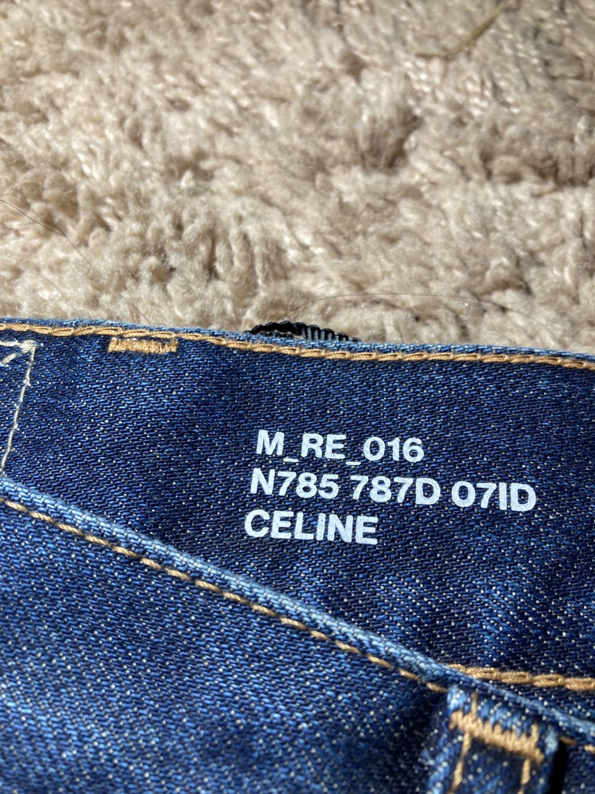 Celine New AW24 Celine Hedi Slimane Dark Wash Wesley 2024 Cut Kurt Size US 32 / EU 48 - 3 Thumbnail