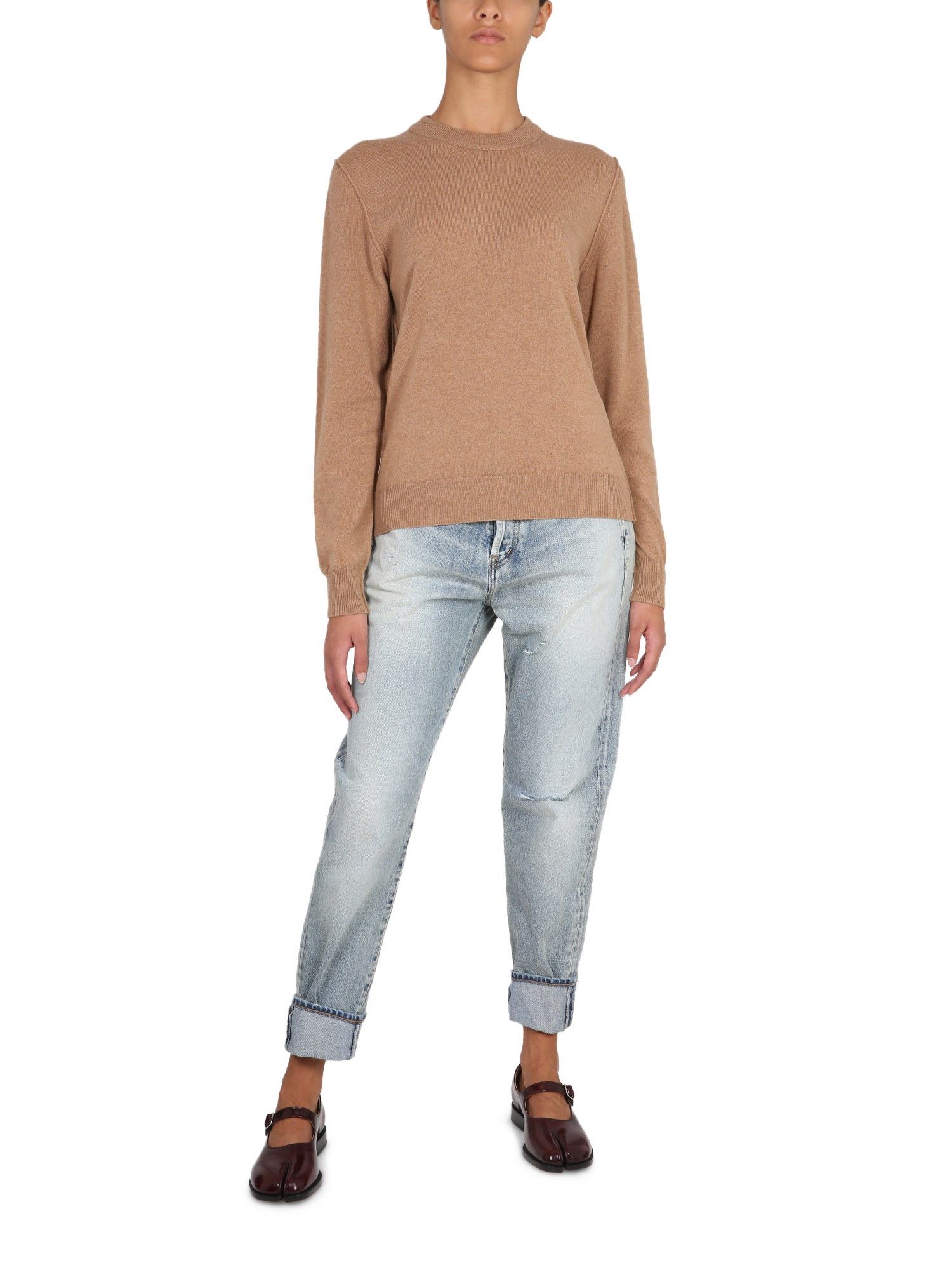 Maison Margiela o1y0625 Cashmere Blend Sweater in Camel Size L / US 10 / IT 46 - 4 Thumbnail