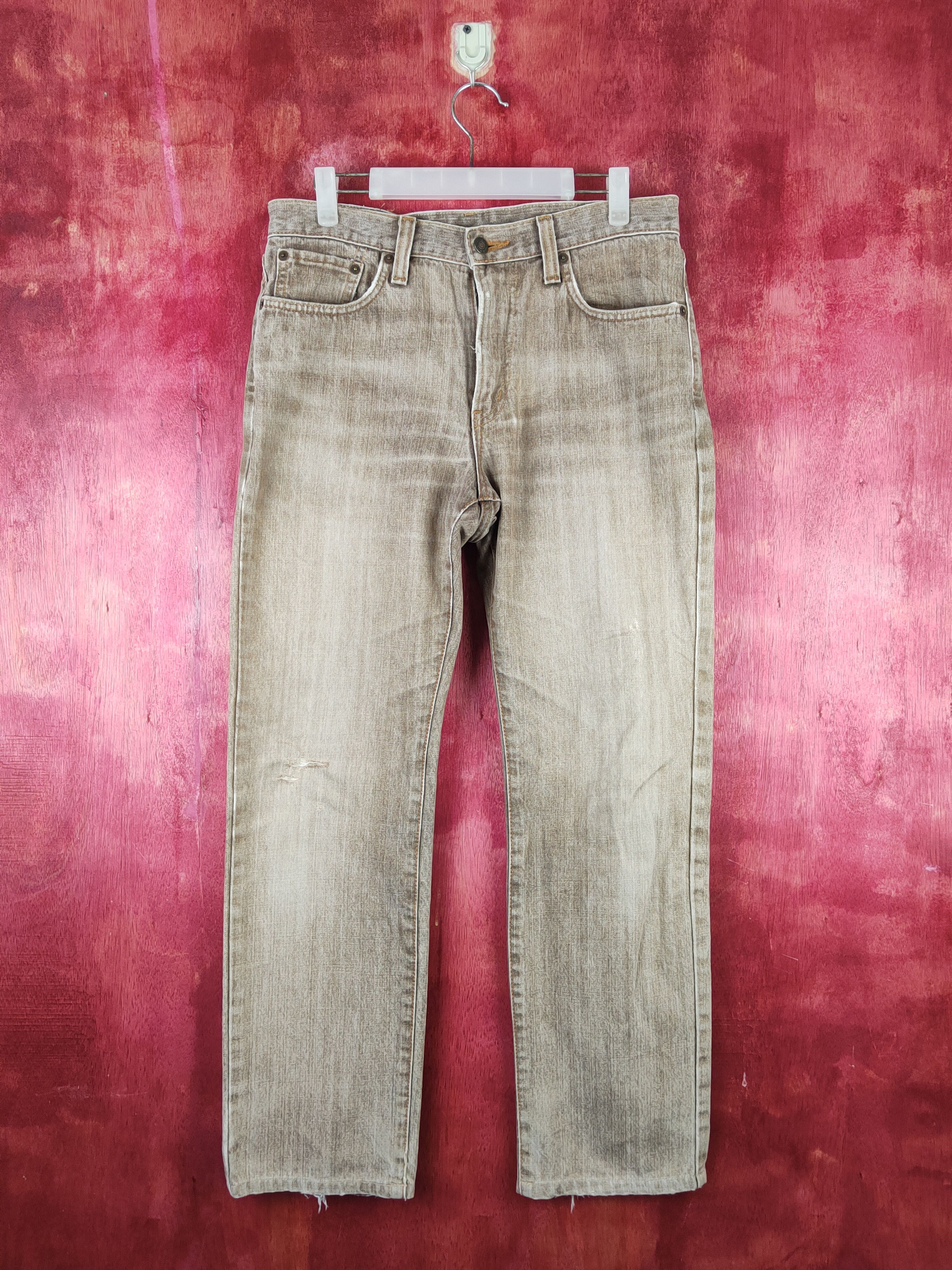 Edwin Edwin Brown Faded vintage Distressed Ripped Jeans #S1650 Size US 32 / EU 48 - 1 Thumbnail