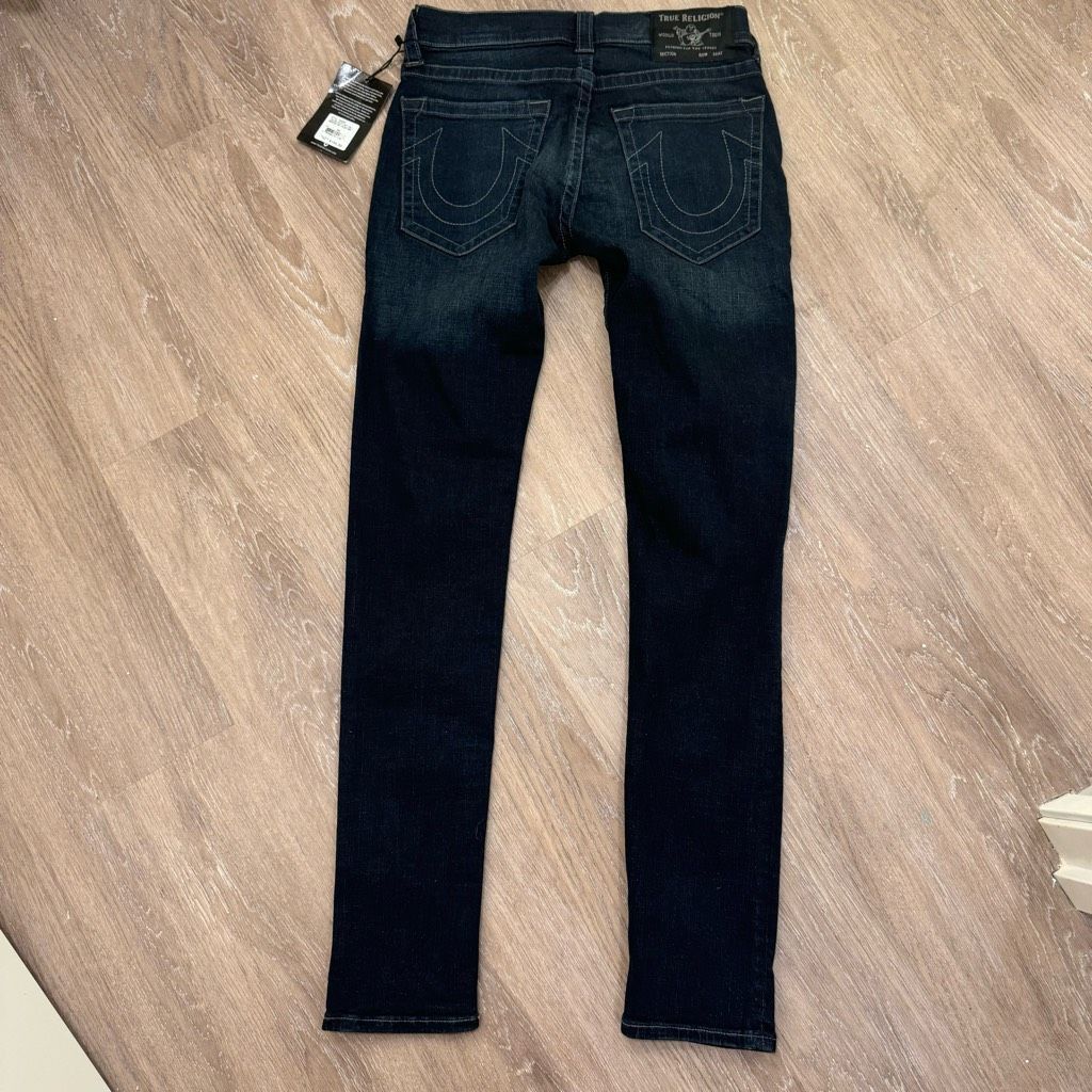 True Religion True Religion Rocco Relaxed Skinny Jeans Embroidered Women 2 Size 29" - 5 Thumbnail