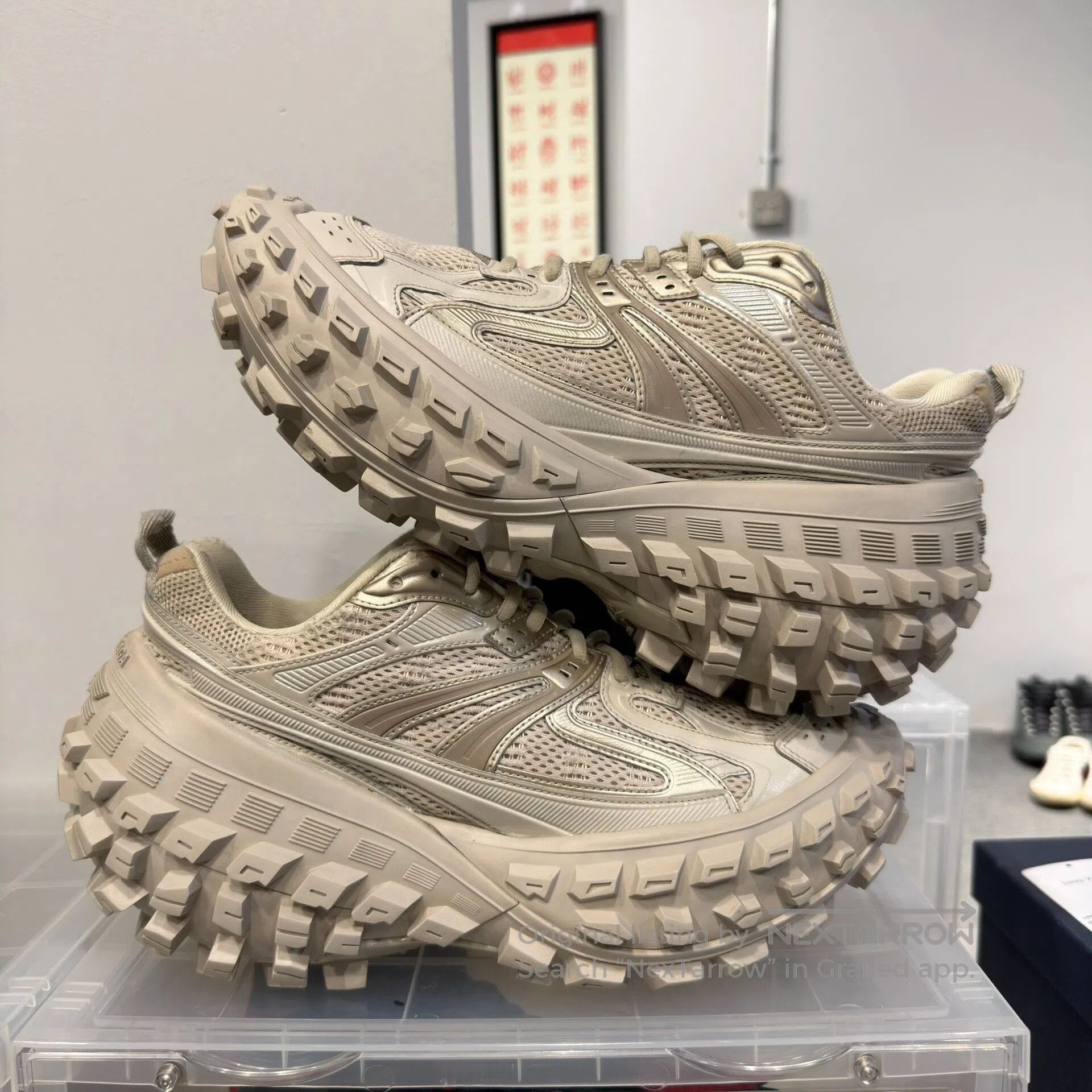 Balenciaga Balenciaga Tire Sneakers in Beige Size 43. Size US 10 / EU 43 - 6 Thumbnail