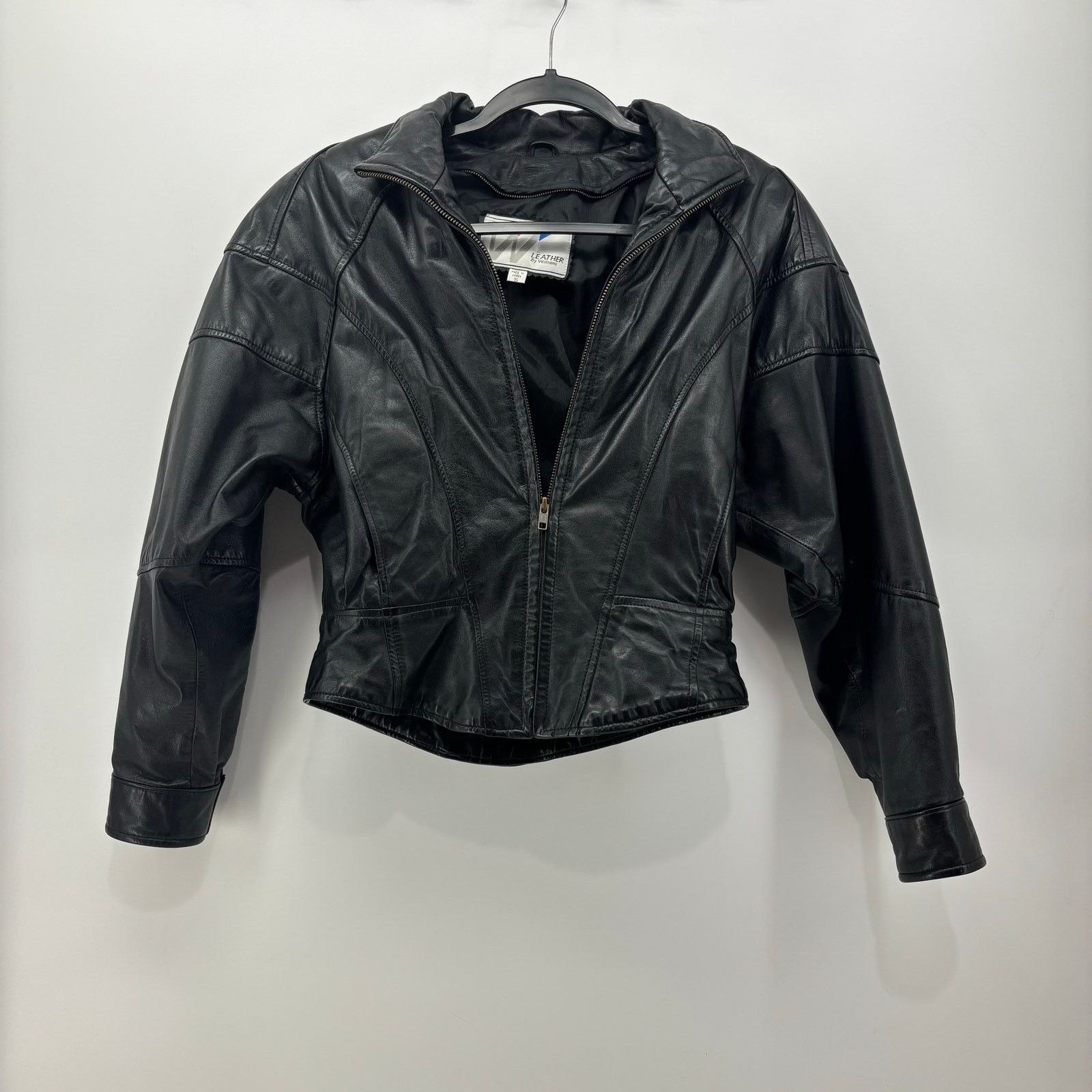 Wilsons Leather Leather By Wilsons Small Womens Motorcycle Jacket Pockets Size S / US 4 / IT 40 - 15 Thumbnail