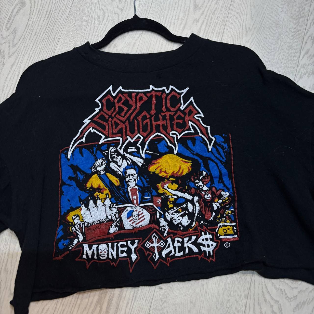 Other Women’s Cryptic Slaughter Money Talks 1987 T-shirt Size:XL Size XL / US 12-14 / IT 48-50 - 3 Thumbnail