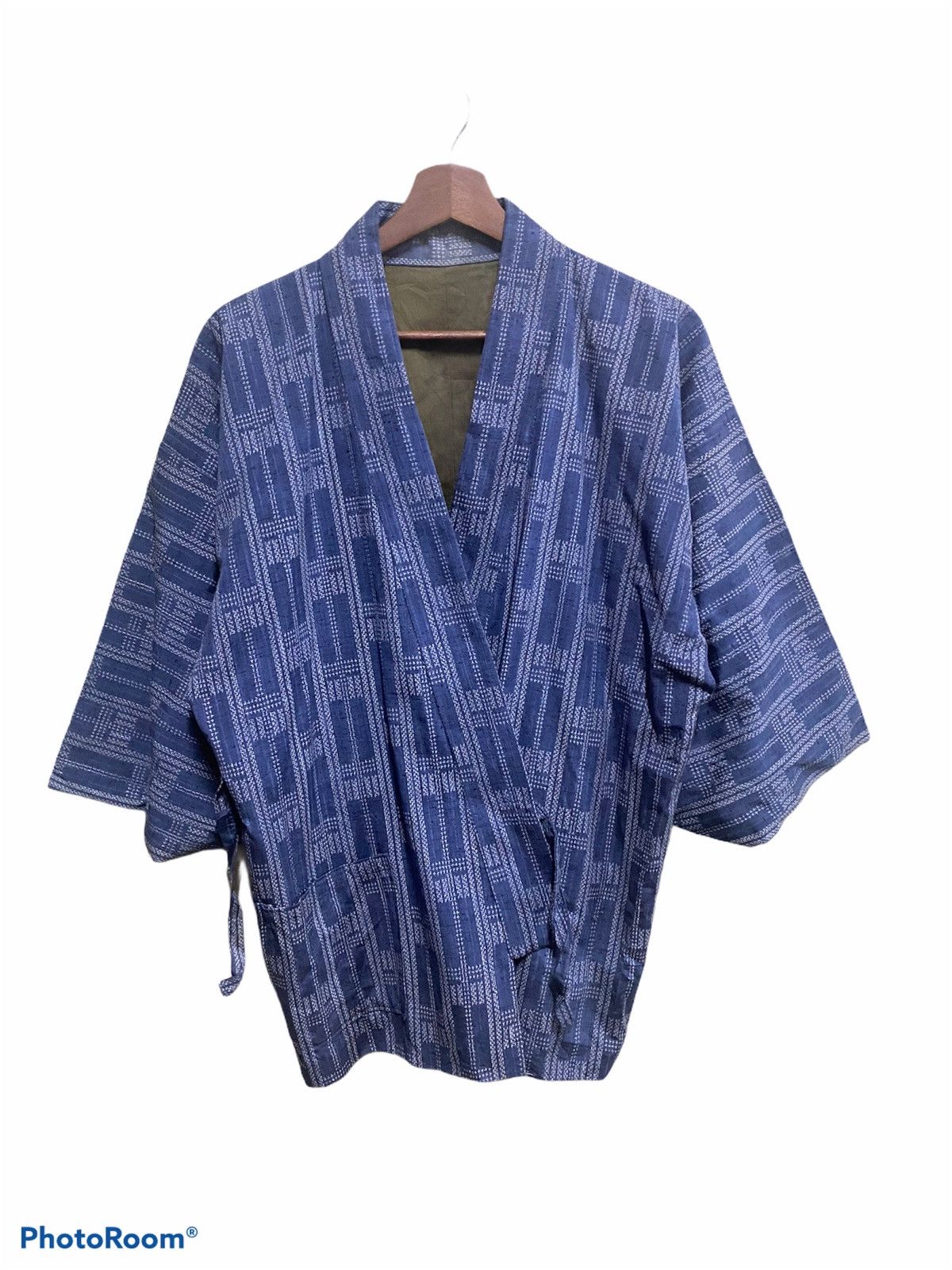 vintage rare kimono noragi haori hanten jinbei #K9