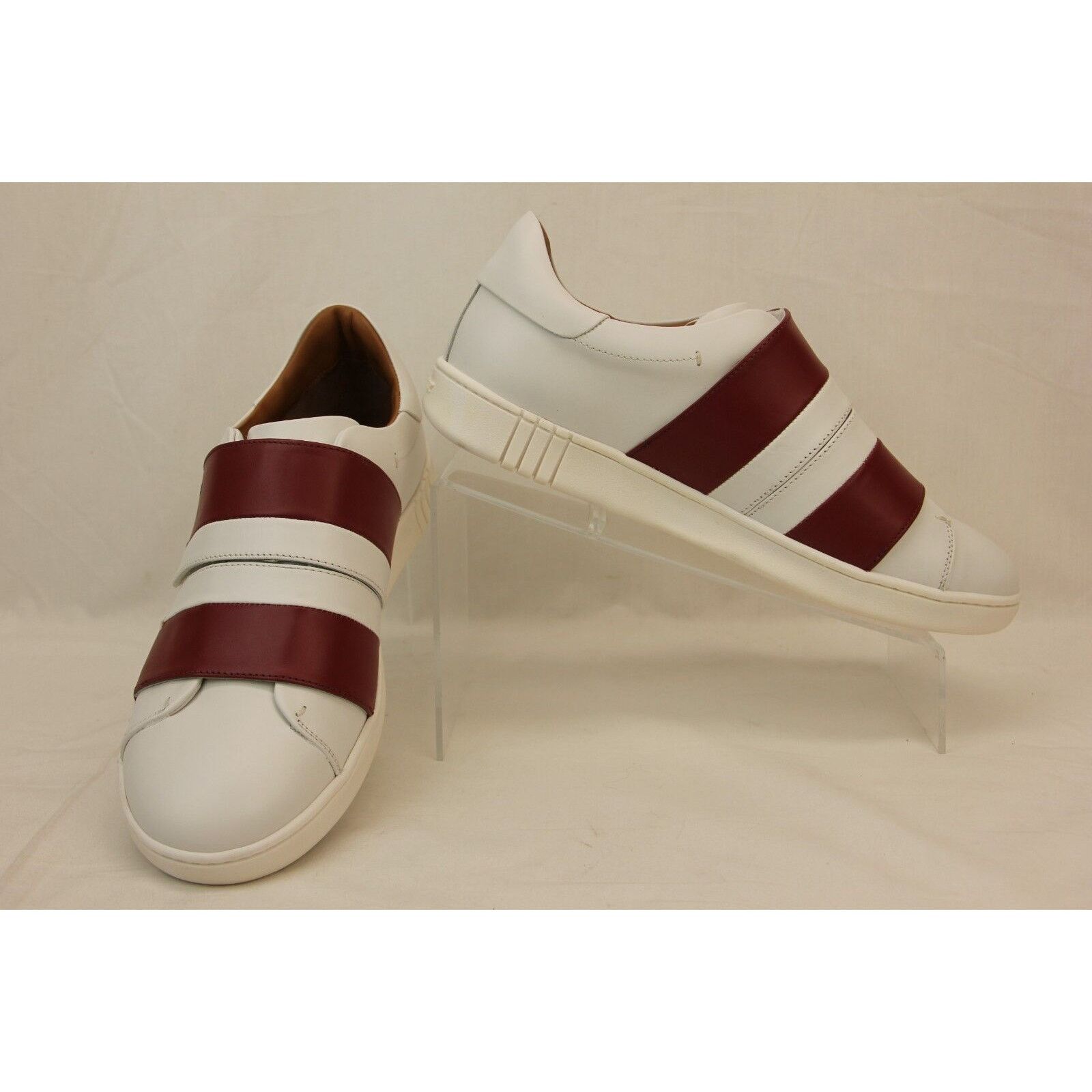 Bally WILLET WHITE RED LEATHER LOGO SWISS SNEAKERS 12 US 45 ITALY Size US 12 / EU 45 - 7 Thumbnail