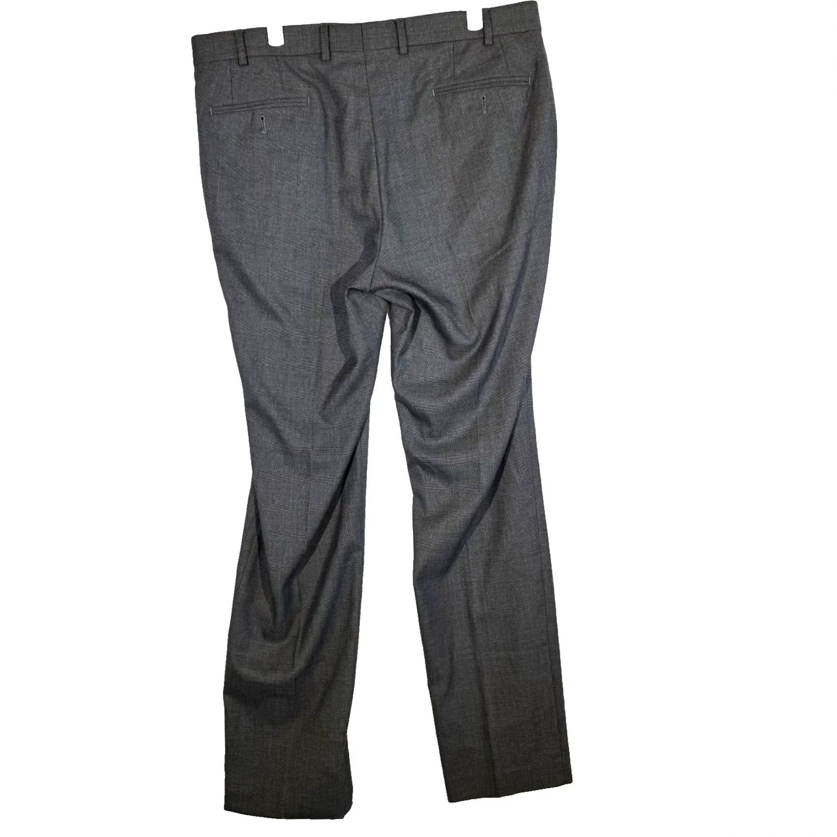 Polo Ralph Lauren Polo Ralph Lauren Dress Pants Men 36x34 Gray Glen Plaid Stretch Mid Rise Flat Front Slacks Size US M / EU 48-50 / 2 - 2 Thumbnail