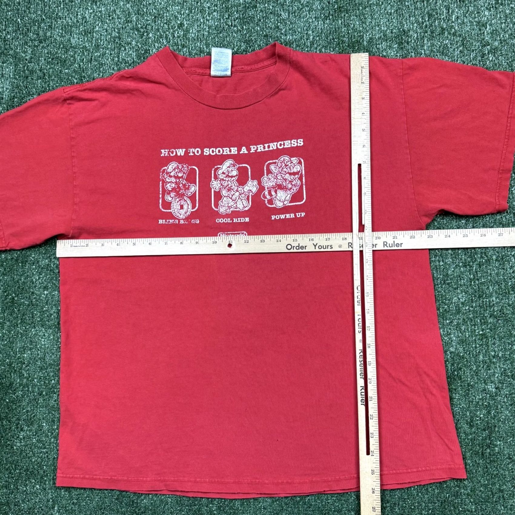 Delta Vintage Delta Mario Graphic T Shirt Men’s XL Red Short Sleeve Tee Nike Size US XL / EU 56 / 4 - 6 Thumbnail