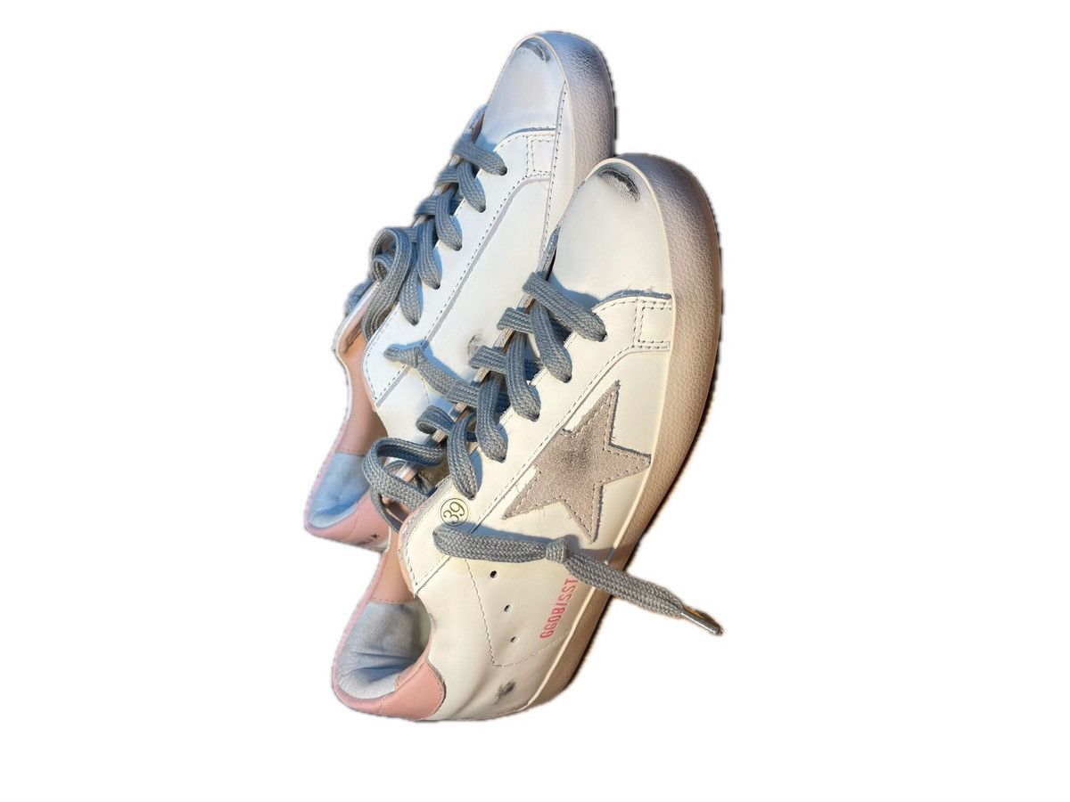 Golden Goose Weiß/Rosa Golden Goose Sneaker Size US 8 / IT 38 - 2 Thumbnail