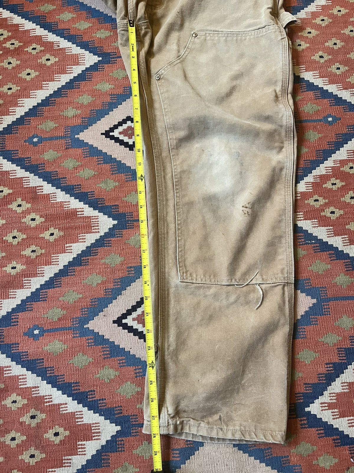 Carhartt Vintage brown carhartt double knee faded and distressed Size US 36 / EU 52 - 9 Thumbnail