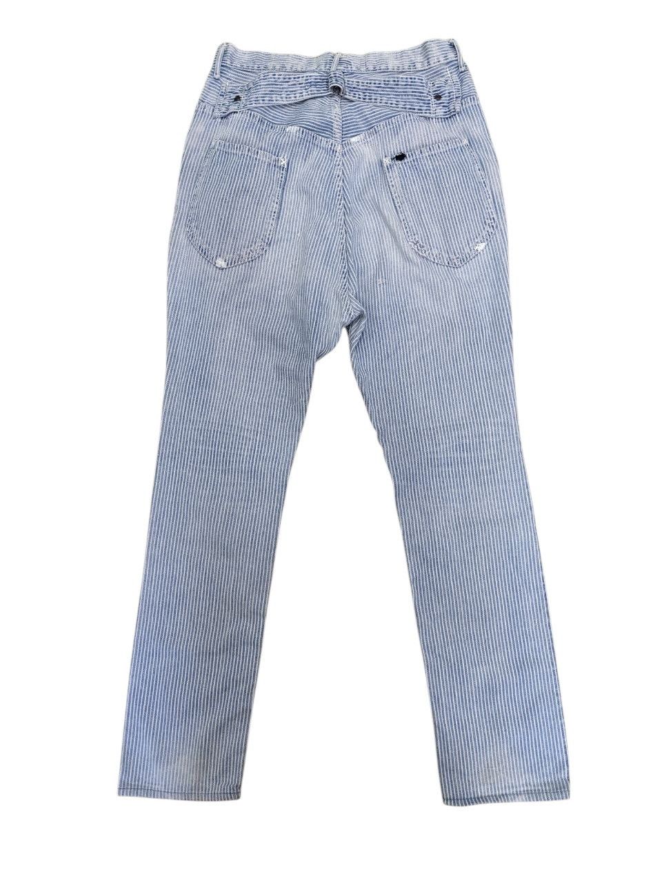 Kapital KAPITAL CENTURY DENIM HICKORY PAINTED 70’sVINTAGE BUCKLEBACK Size US 28 / EU 44 - 1 Thumbnail
