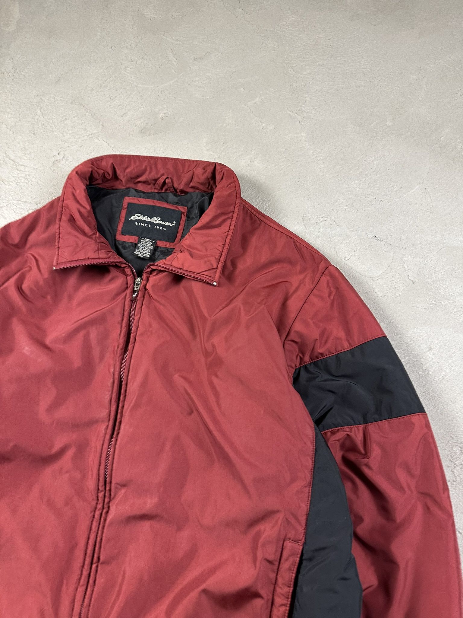 Eddie Bauer Vintage Y2k Eddie Bauer Nylon Boxy Bomber Zip Jacket Size US XXL / EU 58 / 5 - 7 Thumbnail