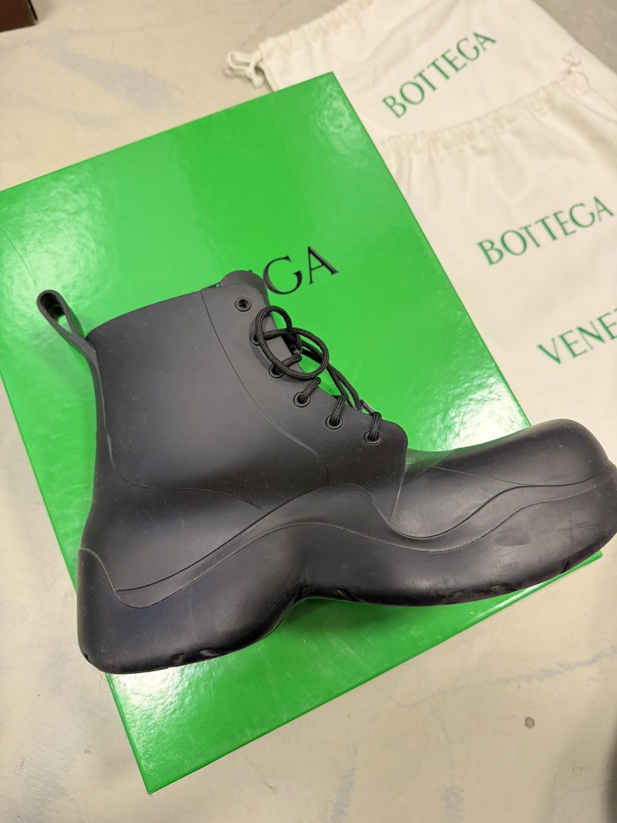 Bottega Veneta Bottega Veneta Puddle Boots Lace Up Size US 10 / EU 43 - 2 Thumbnail