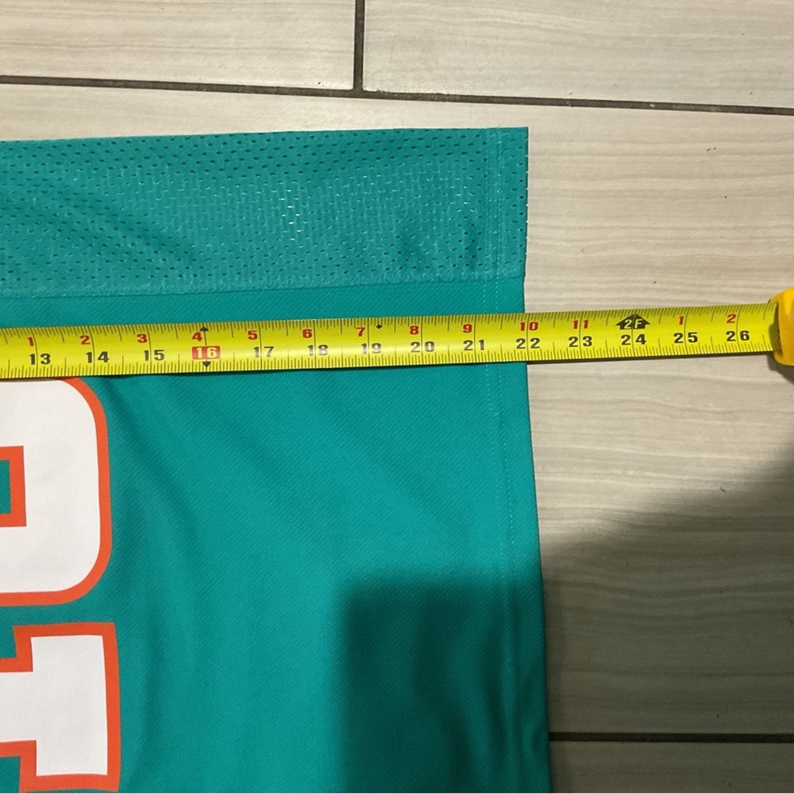 NFL Miami Dolphins Tyreek Hill #10 NFL Jersey Aqua Youth Size US XL / EU 56 / 4 - 4 Thumbnail