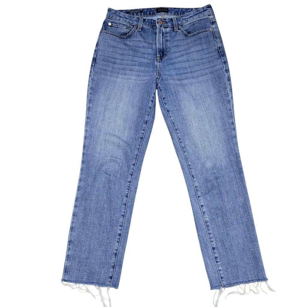 Talbots Talbots Modern Ankle Jeans Fray Leg 4 Waist 32" Inseam 28" Size 27" / US 4 / IT 40 - 1 Thumbnail