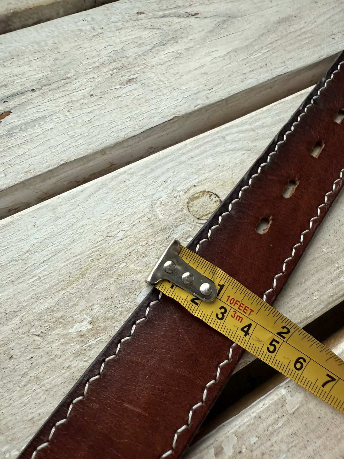 Leather × Vintage Vintage 90s belt USA Cowboy Jack Daniels orginal Size ONE SIZE - 10 Thumbnail