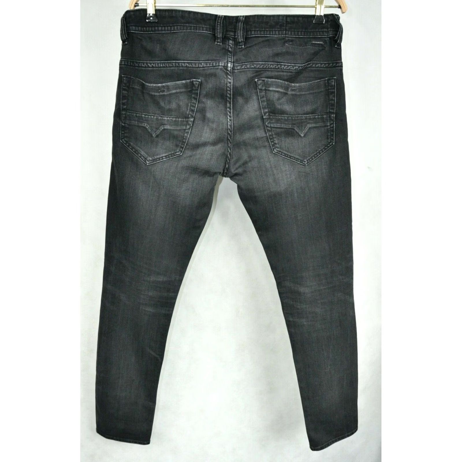 Diesel DIESEL Thommer 069BG Slim Skinny Jeans - Denim Black 32W32L Men Size US 32 / EU 48 - 3 Thumbnail