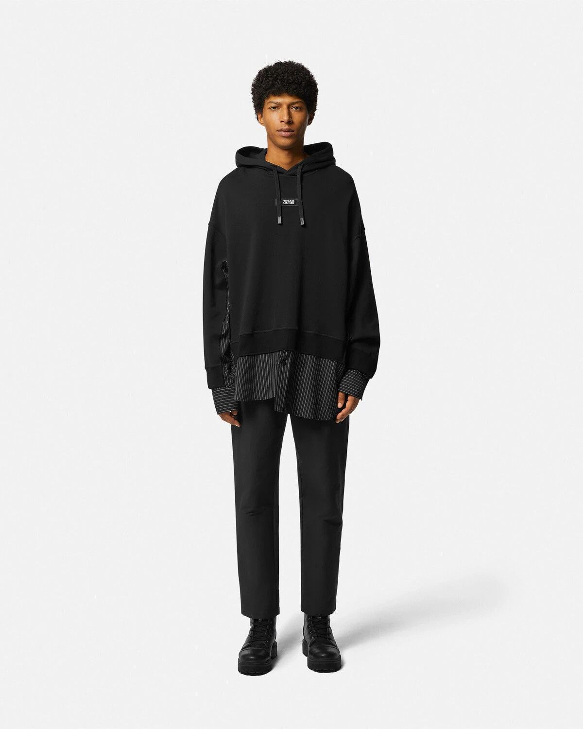 Versace !DS! SS23 Versace Stripped Paneled Reworked Sweatshirt Size US M / EU 48-50 / 2 - 1 Thumbnail