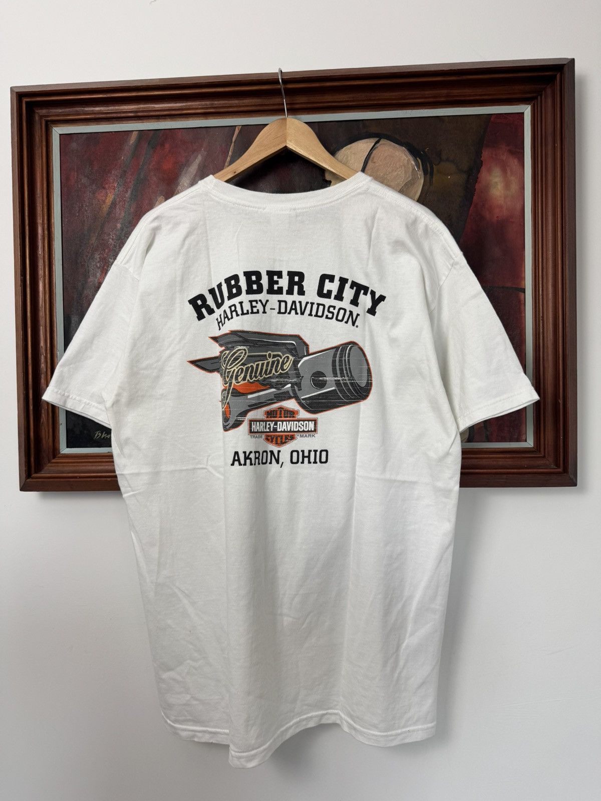 Harley Davidson Harley Davidson Vintage Y2k Tee Motor Cycles Racing Rare Size US L / EU 52-54 / 3 - 2 Thumbnail