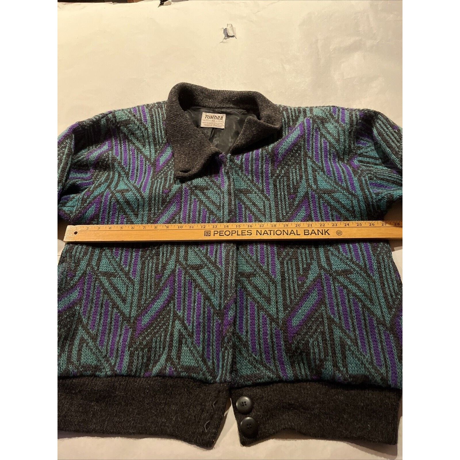 Tundra Tundra Canada Vintage Men’s XL Green Geometric Wool Sweater Size US XL / EU 56 / 4 - 9 Thumbnail