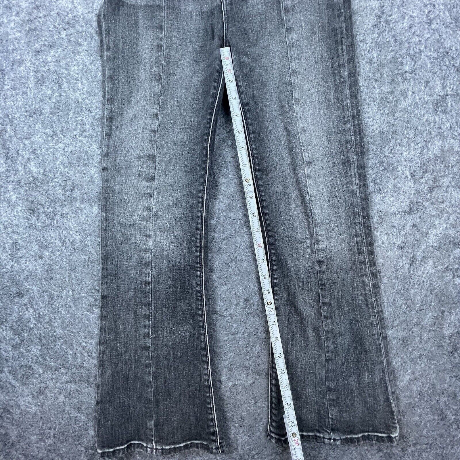 Hudson Hudson Jeans Womens 27 Grey Holly Flare Slit Ankle Rocker Size 27" / US 4 / IT 40 - 6 Thumbnail